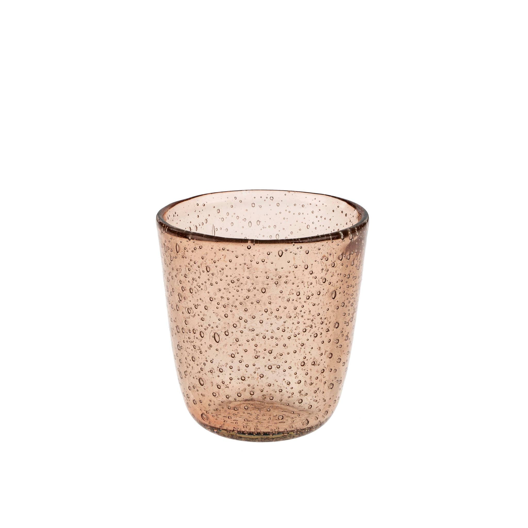 Bubble Glass Votive L, Pink
