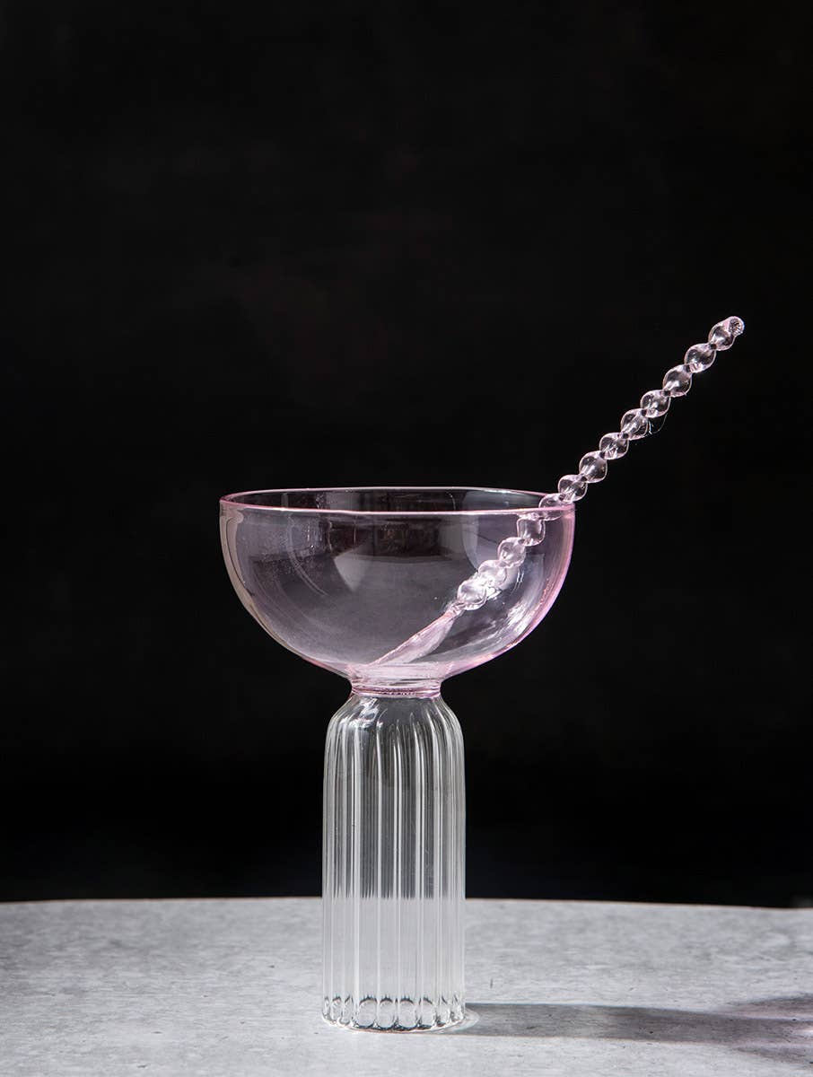 Rose Cocktail Dessert Glass, Set of 2