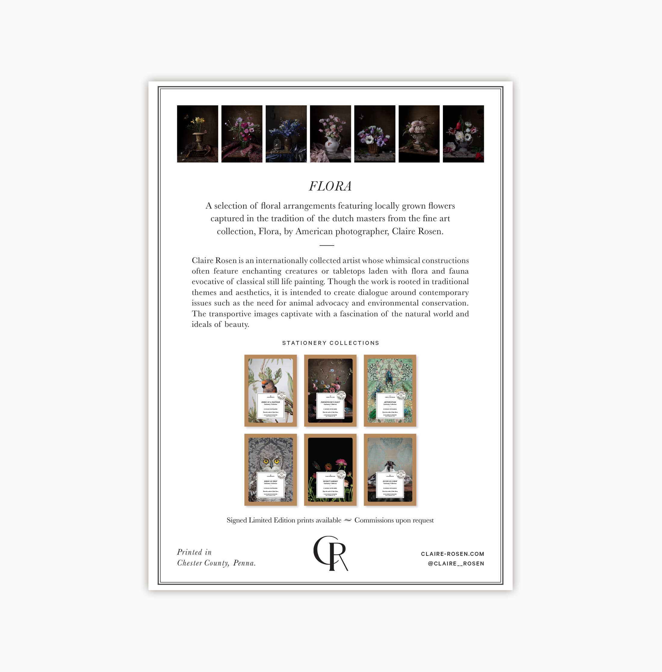 Flora Notecard Set of 8