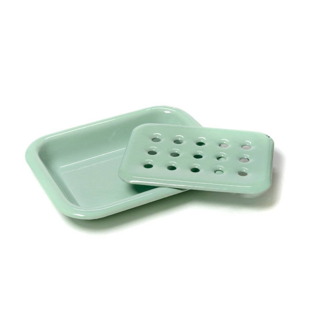 Enamel Soap Dish - Mint