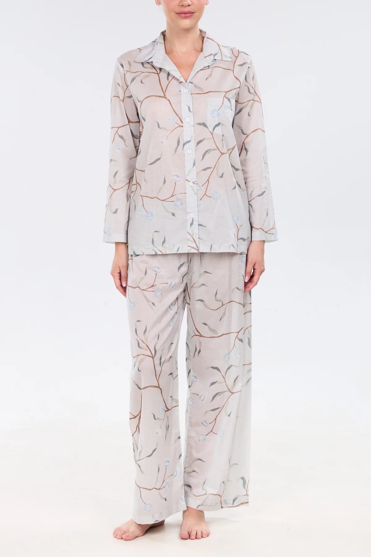 Long Sleeve Pajama Set - Fall Blooms