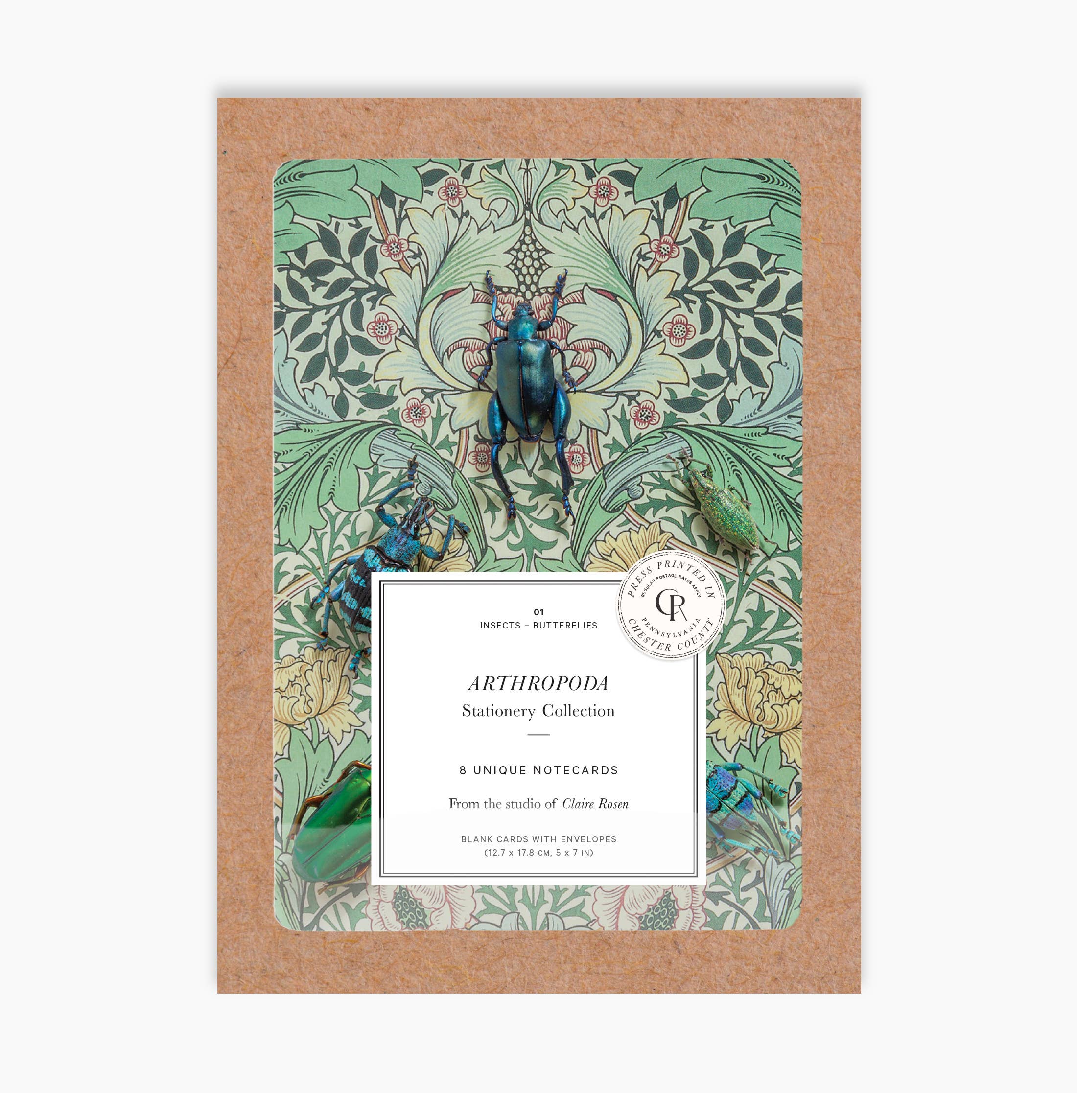 Insect Art Notecard Set of 8