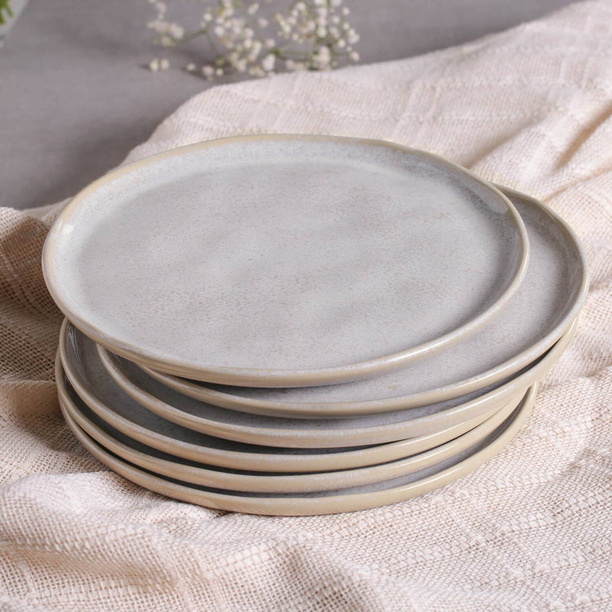 Dessert Plate 8.46” Ceramic Home Decor, Latte