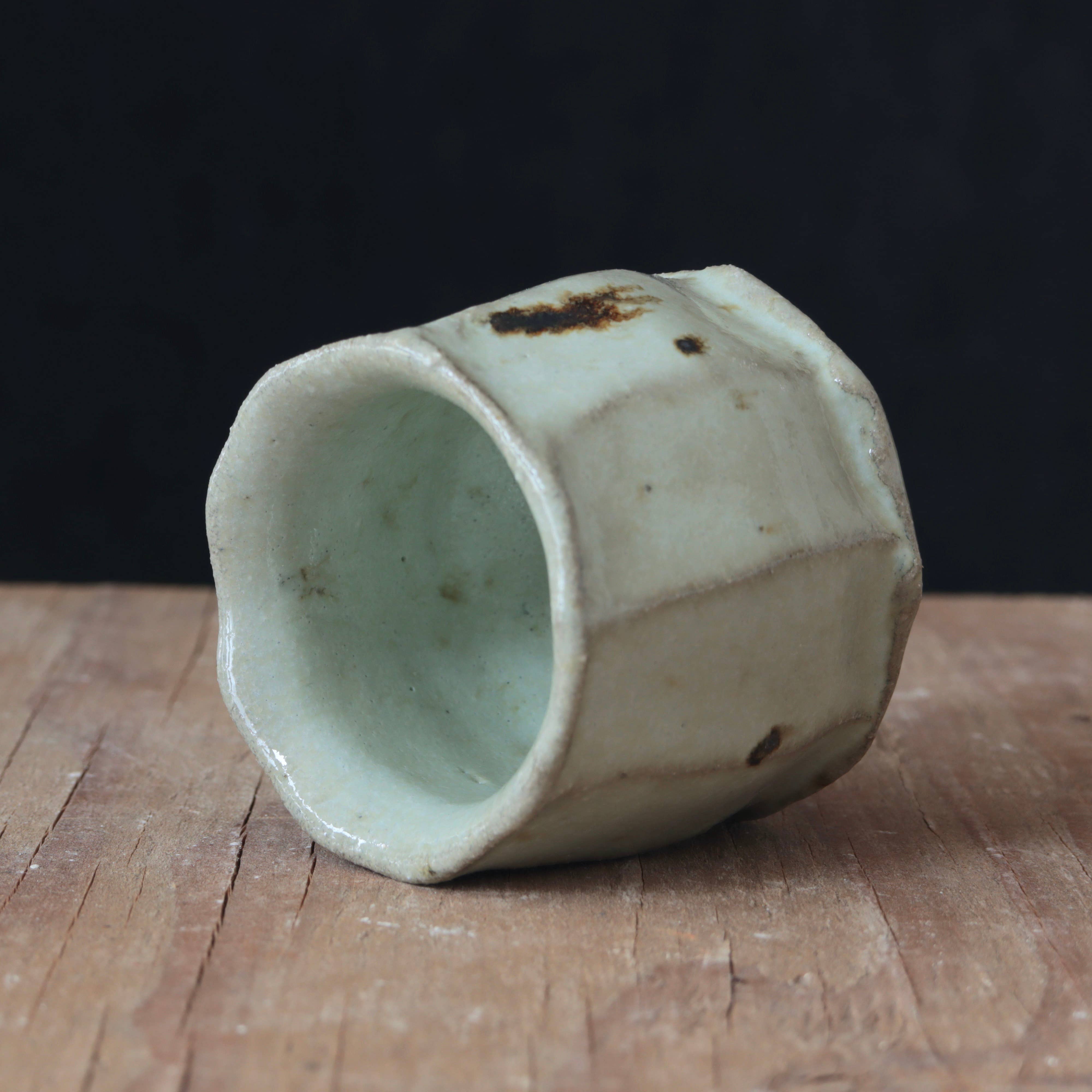 Wild Clay and Glaze Sake Cup Nuka White