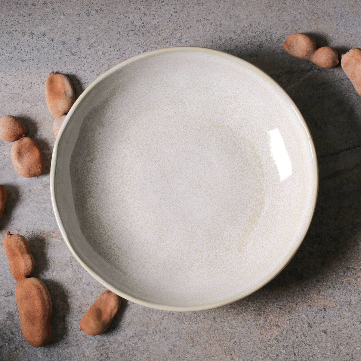 Salad Bowl 28 Oz Ceramic Home Decor, Latte