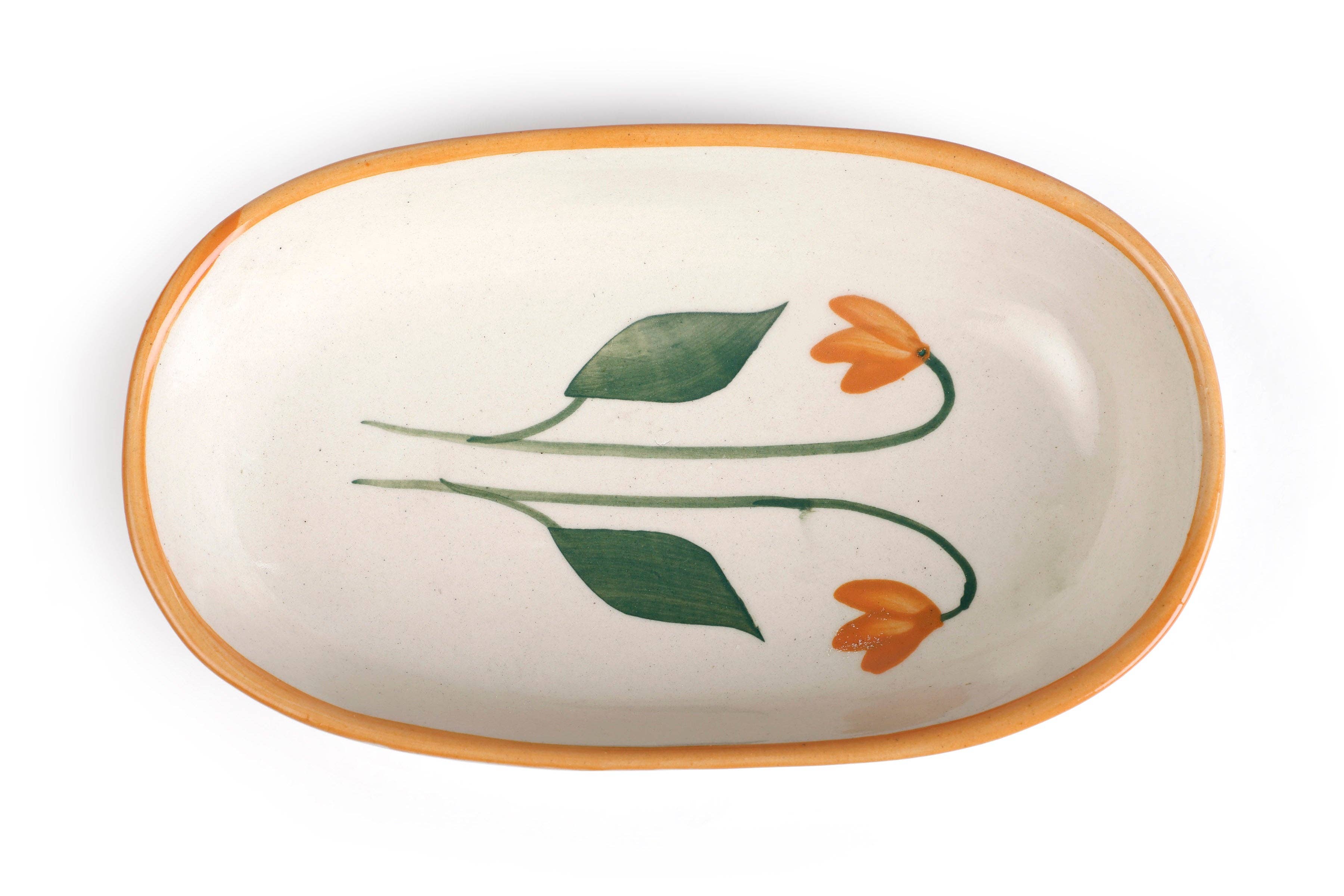 Handmade Ceramic Serving Bowl - Amber