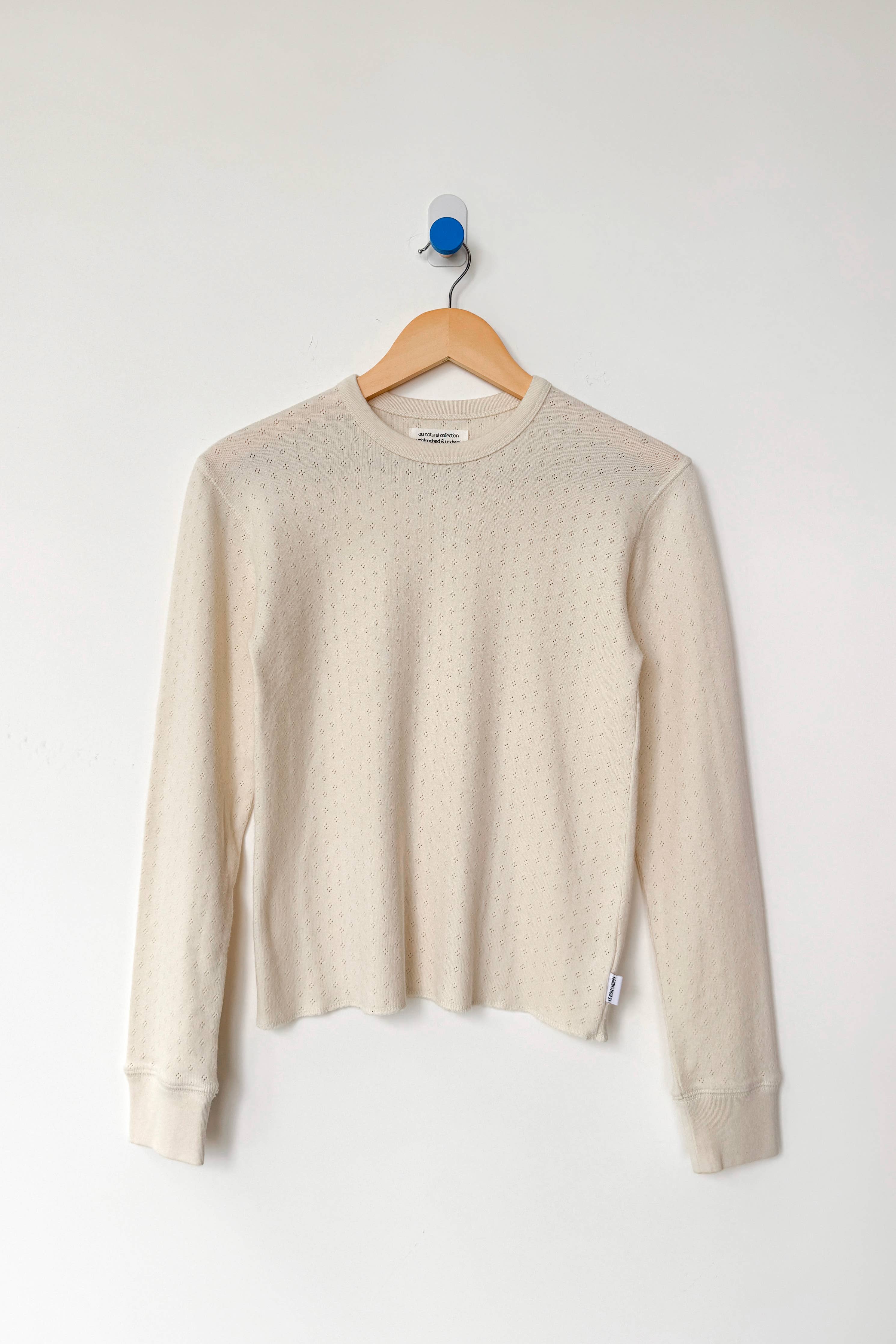 Pointelle Fundamental Tee (2S-2M-1L): RED APPLE