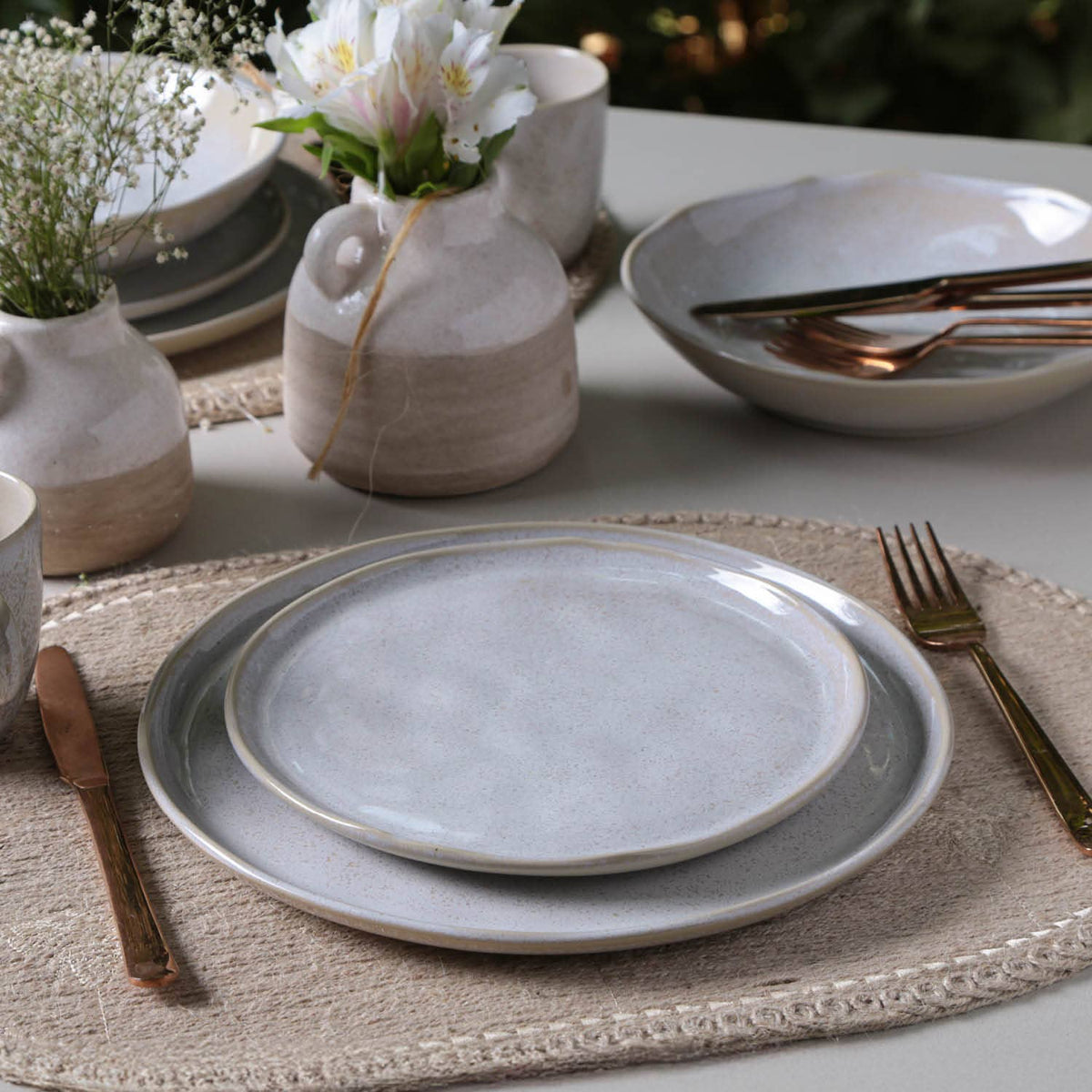 Dessert Plate 8.46” Ceramic Home Decor, Latte