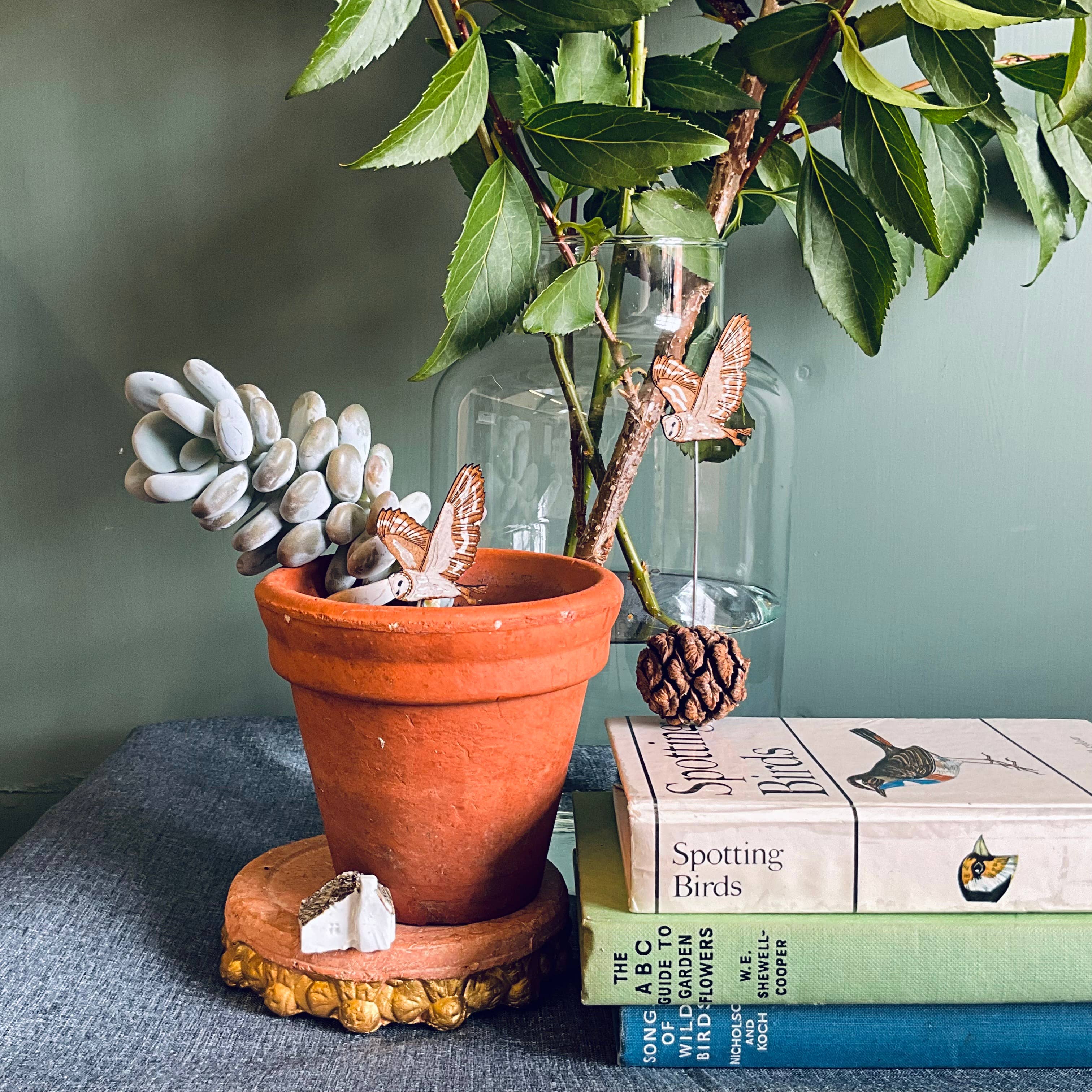 Barn Owl Plant Pot Companions