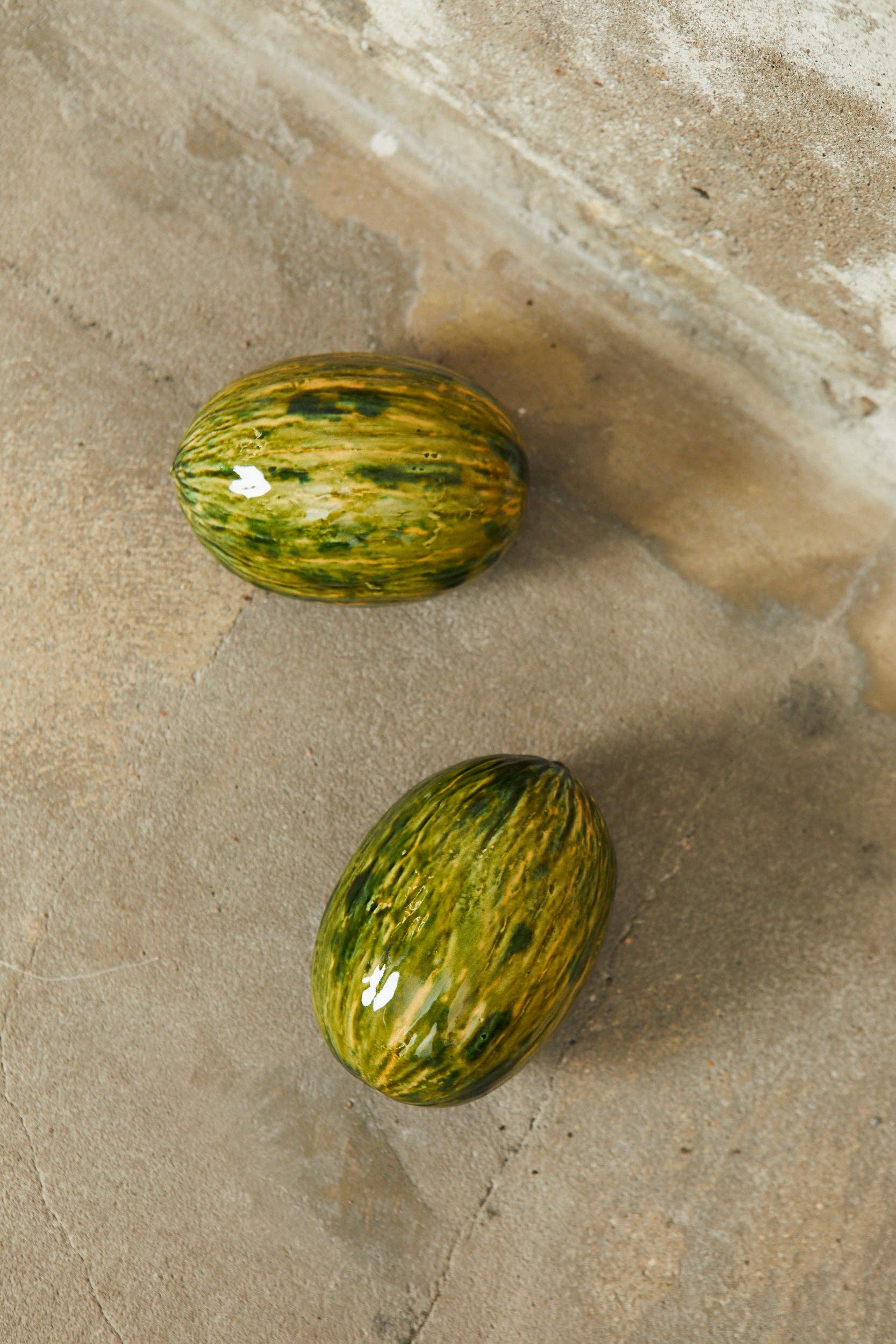 Glazed Ceramic Melon