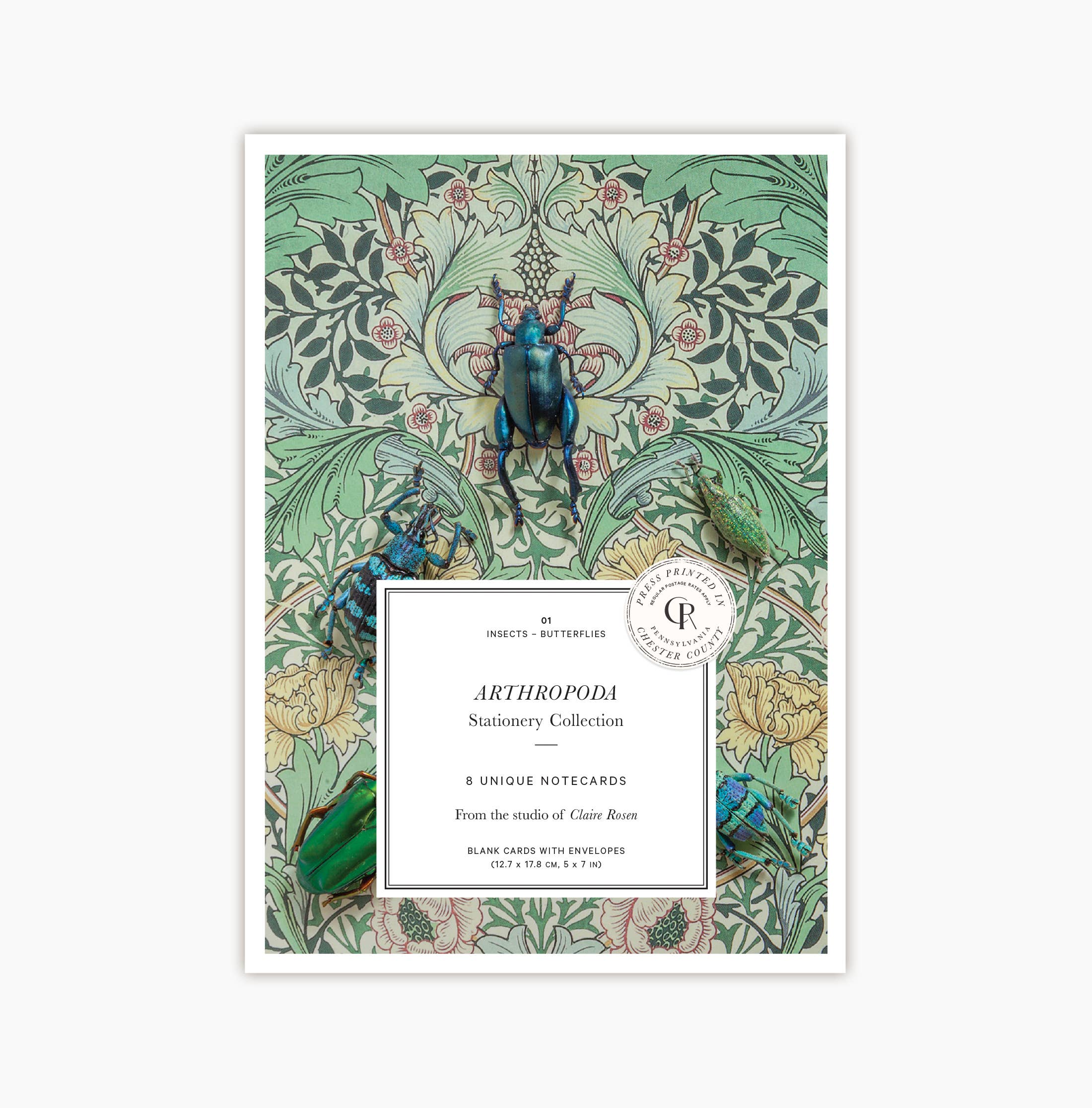 Insect Art Notecard Set of 8