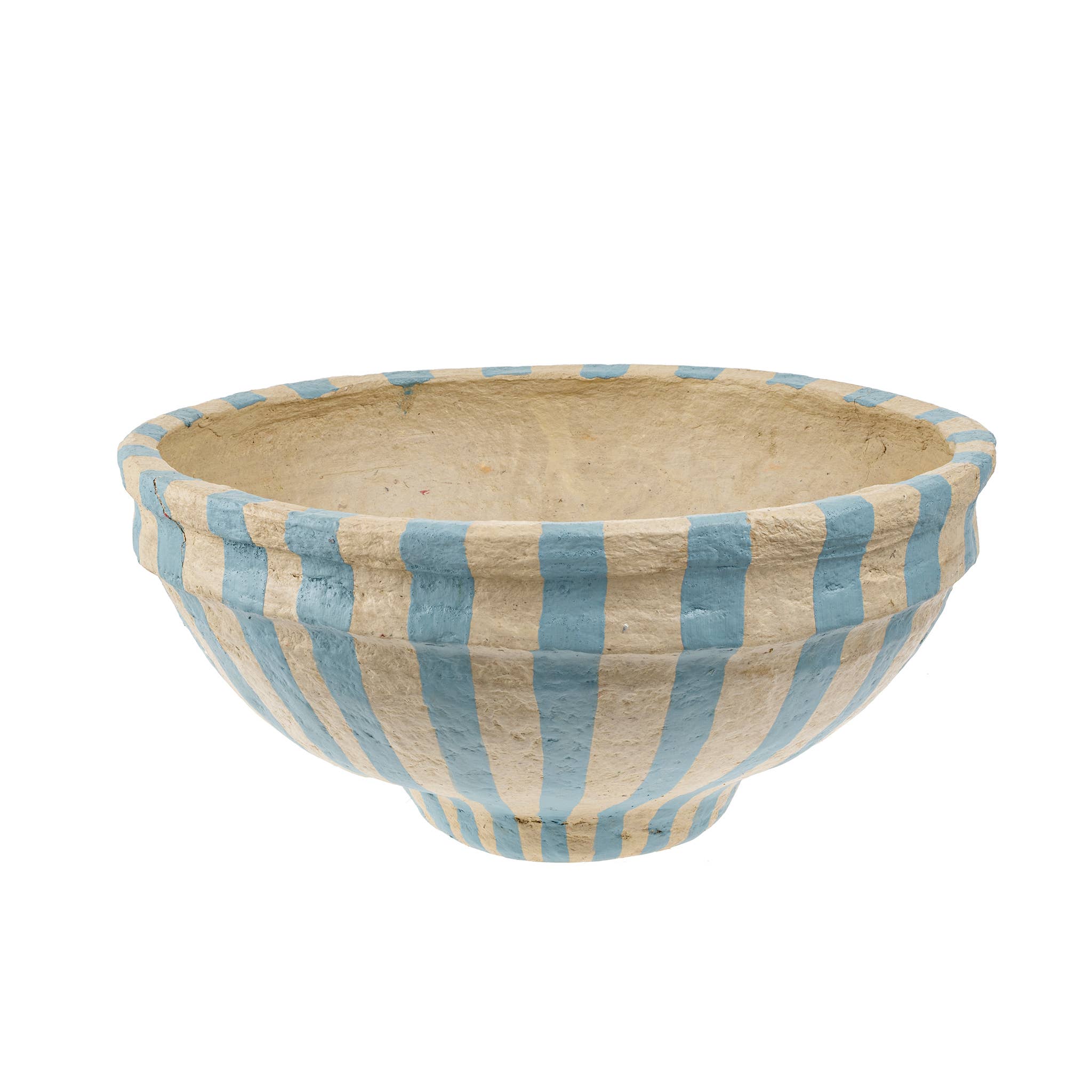 Painted Paper Mache Bowl L