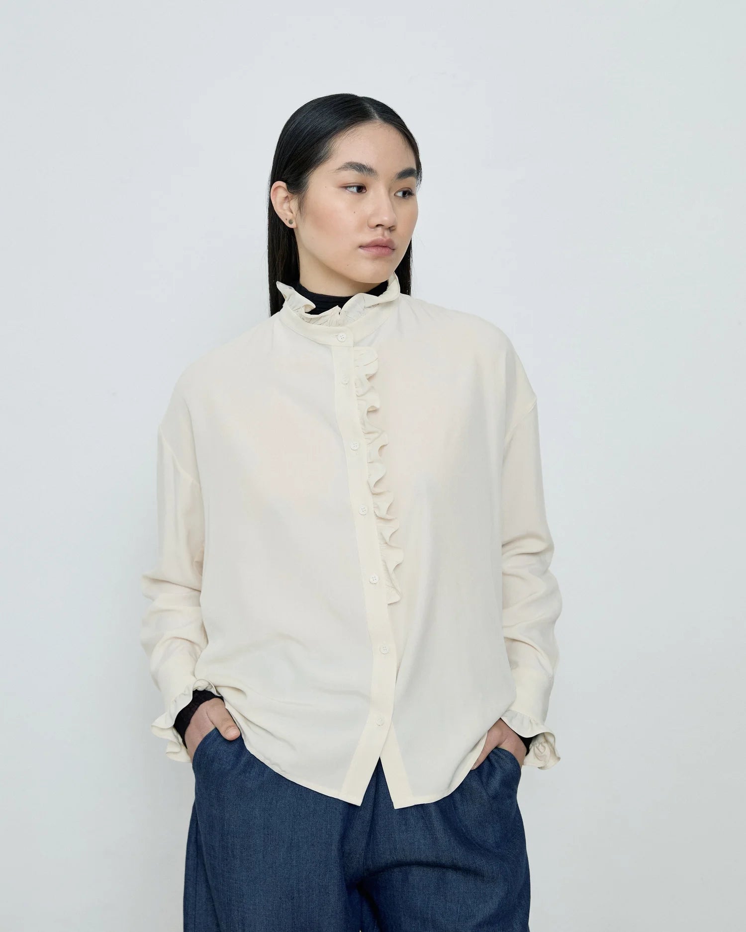 Ella Raw White Shirt