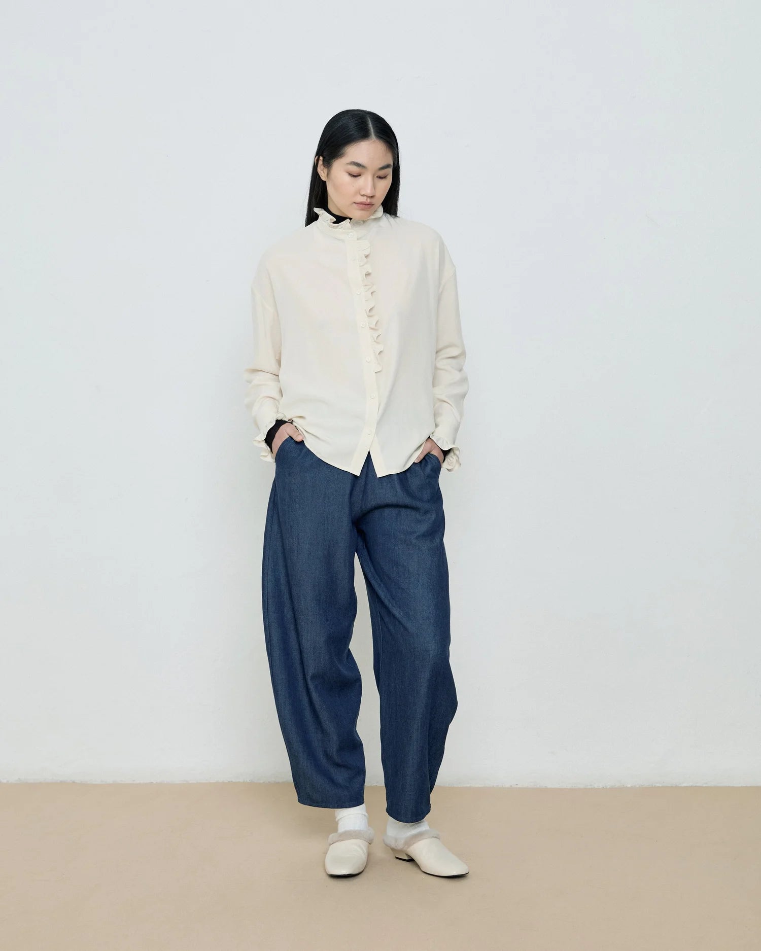 Ella Raw White Shirt