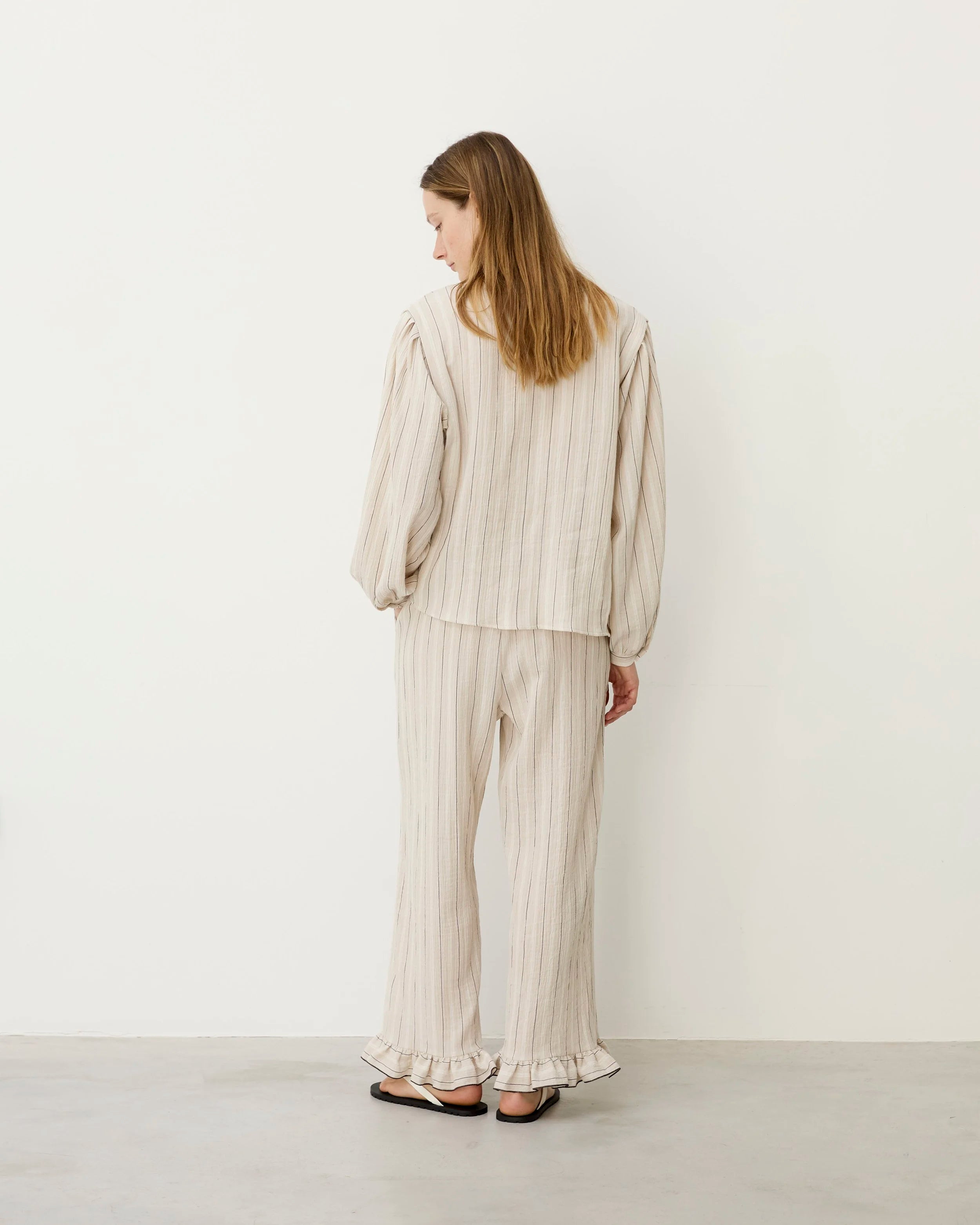 Rodas Ecru Stripes Shirt