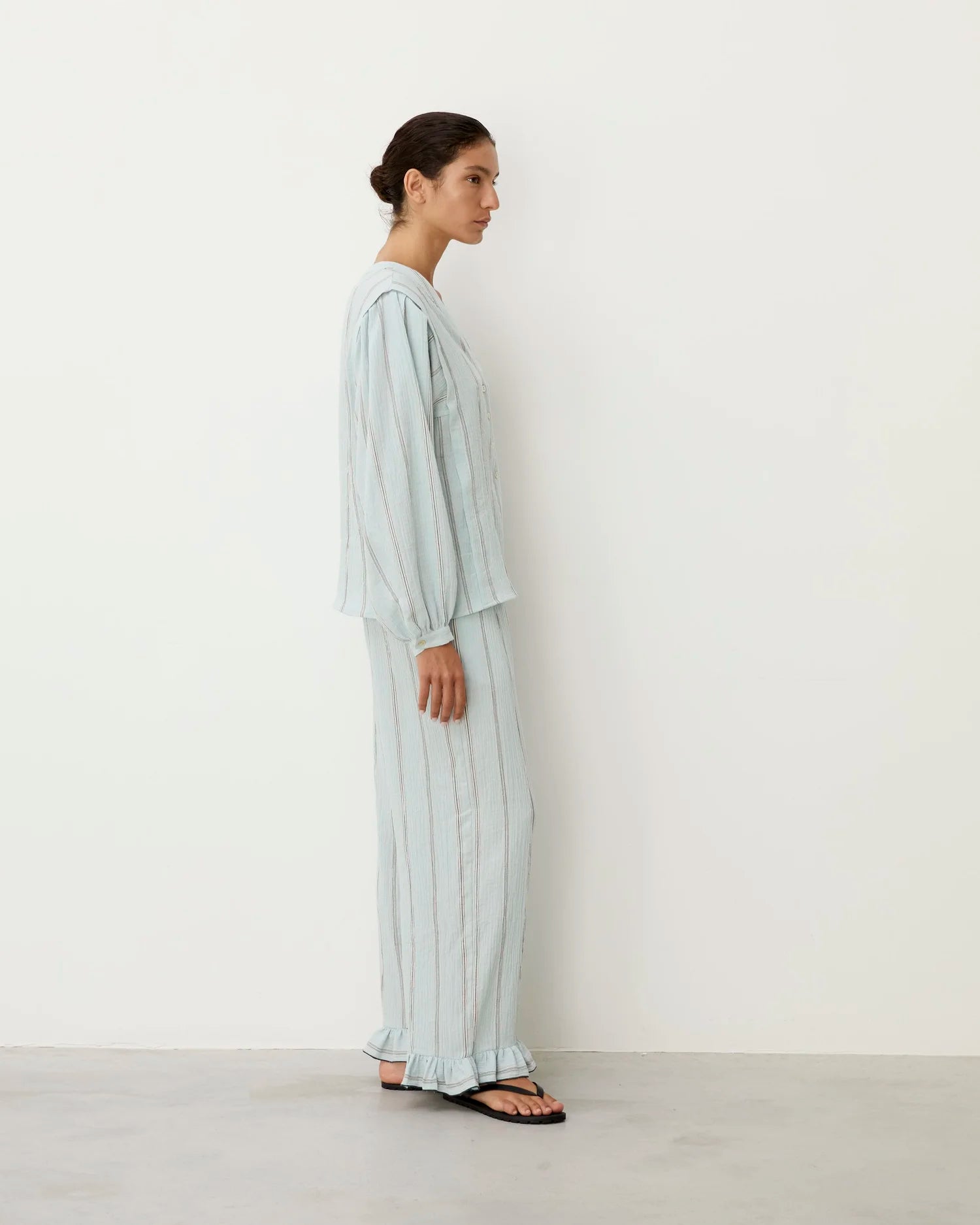 Rodas Light Blue Stripes Shirt