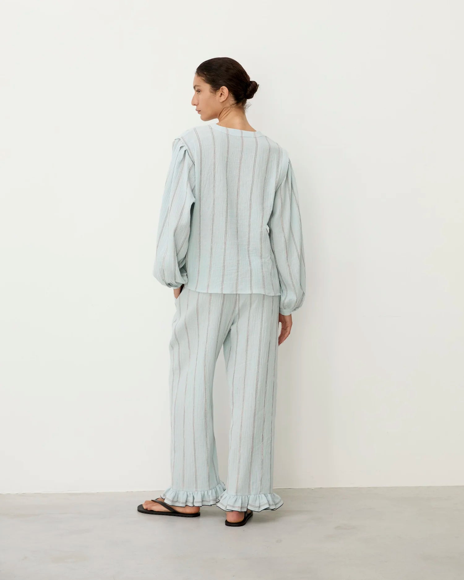 Rodas Light Blue Stripes Shirt