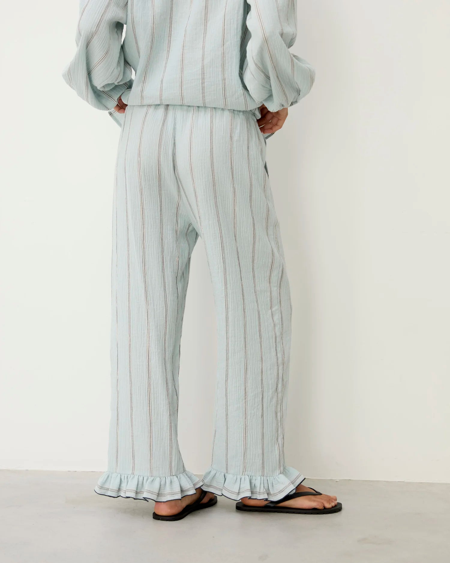 Norte Light Blue Stripes Trousers