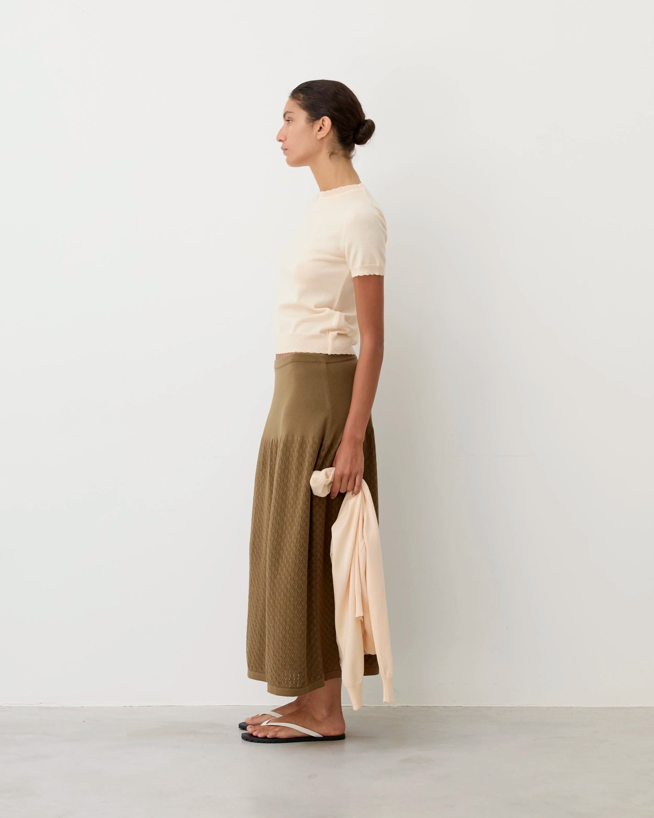 Espina Peach Merino Top