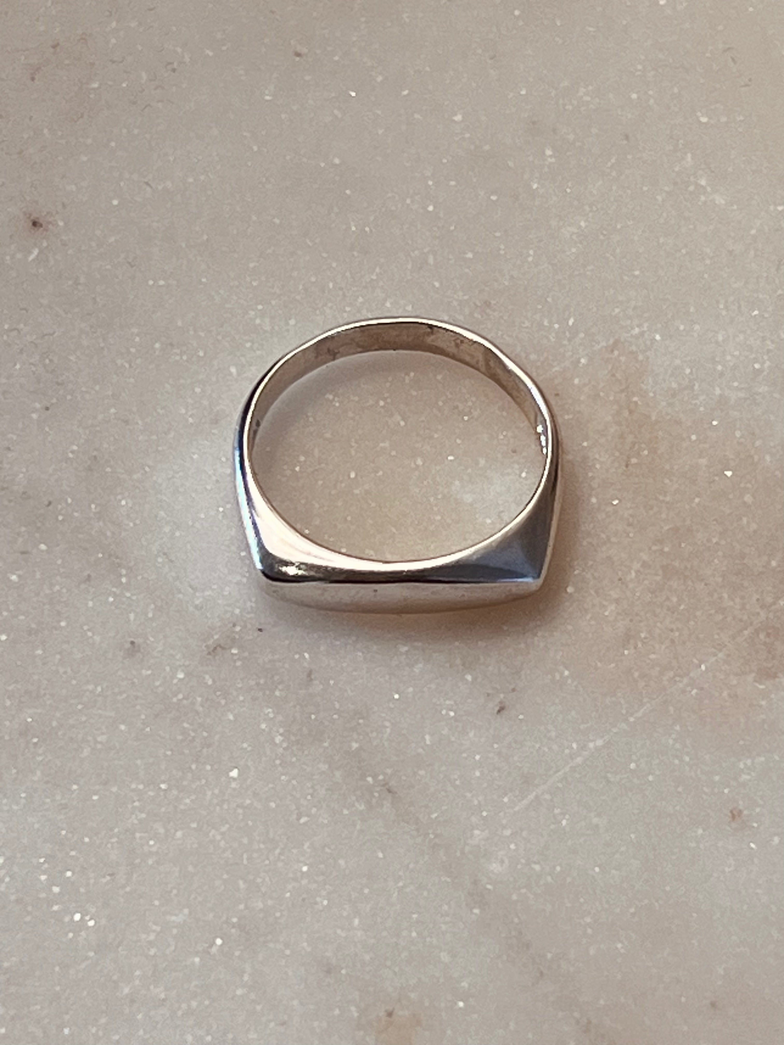 Squared Stacker Ring | Sterling Silver