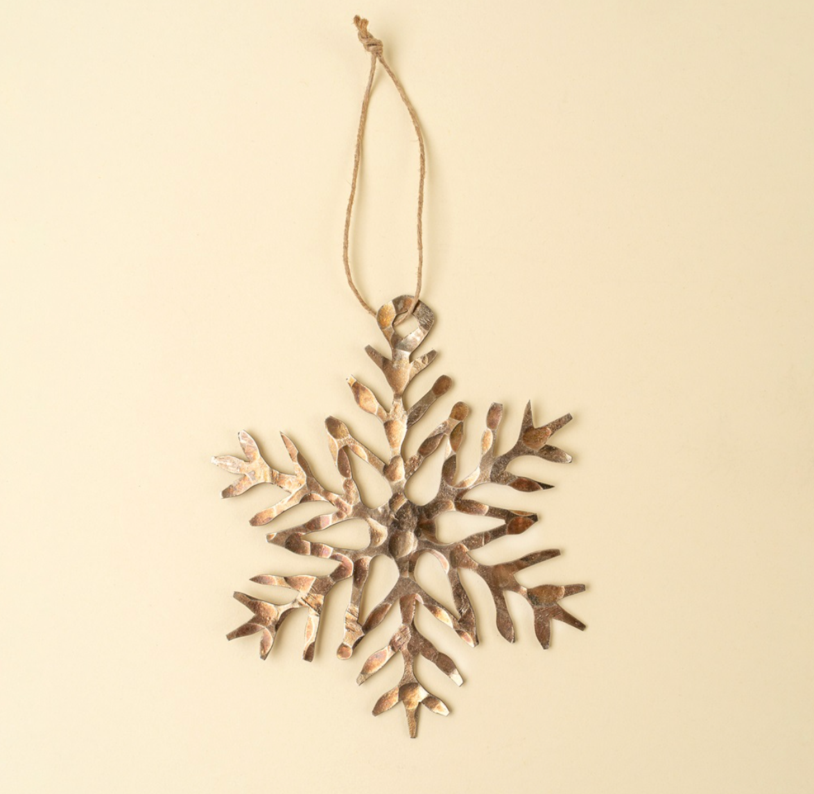 Luster Snowflake Holiday Ornament