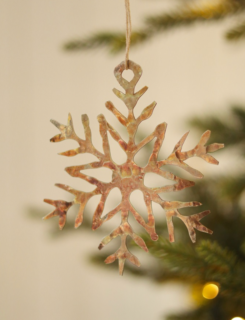 Luster Snowflake Holiday Ornament