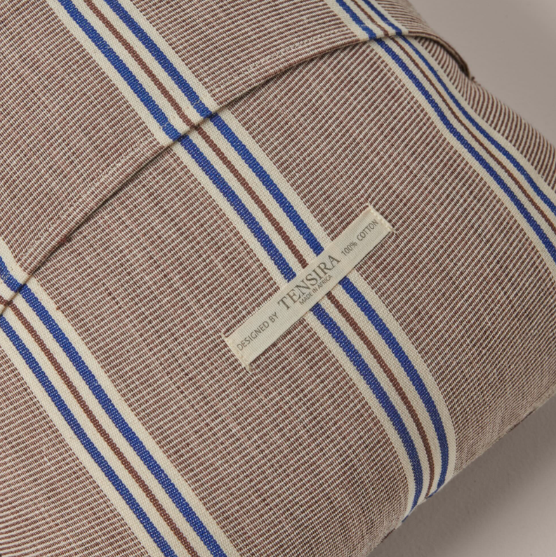 Cotton Woven Long Cushion With Removable Cover