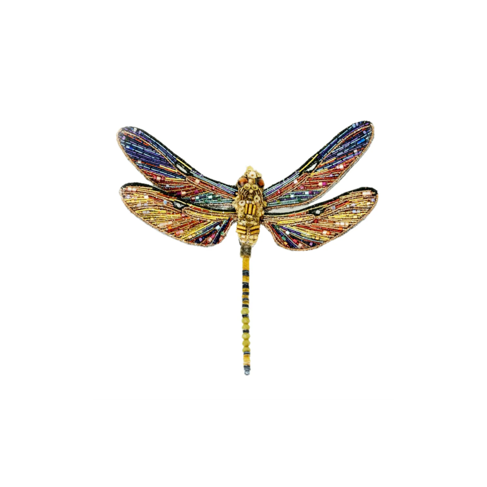 Brown Hawker Dragonfly Brooch Pin