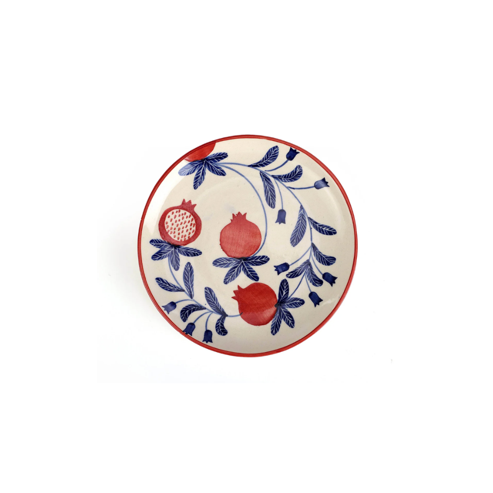 Anaar plate, Red- 7x1 Inches