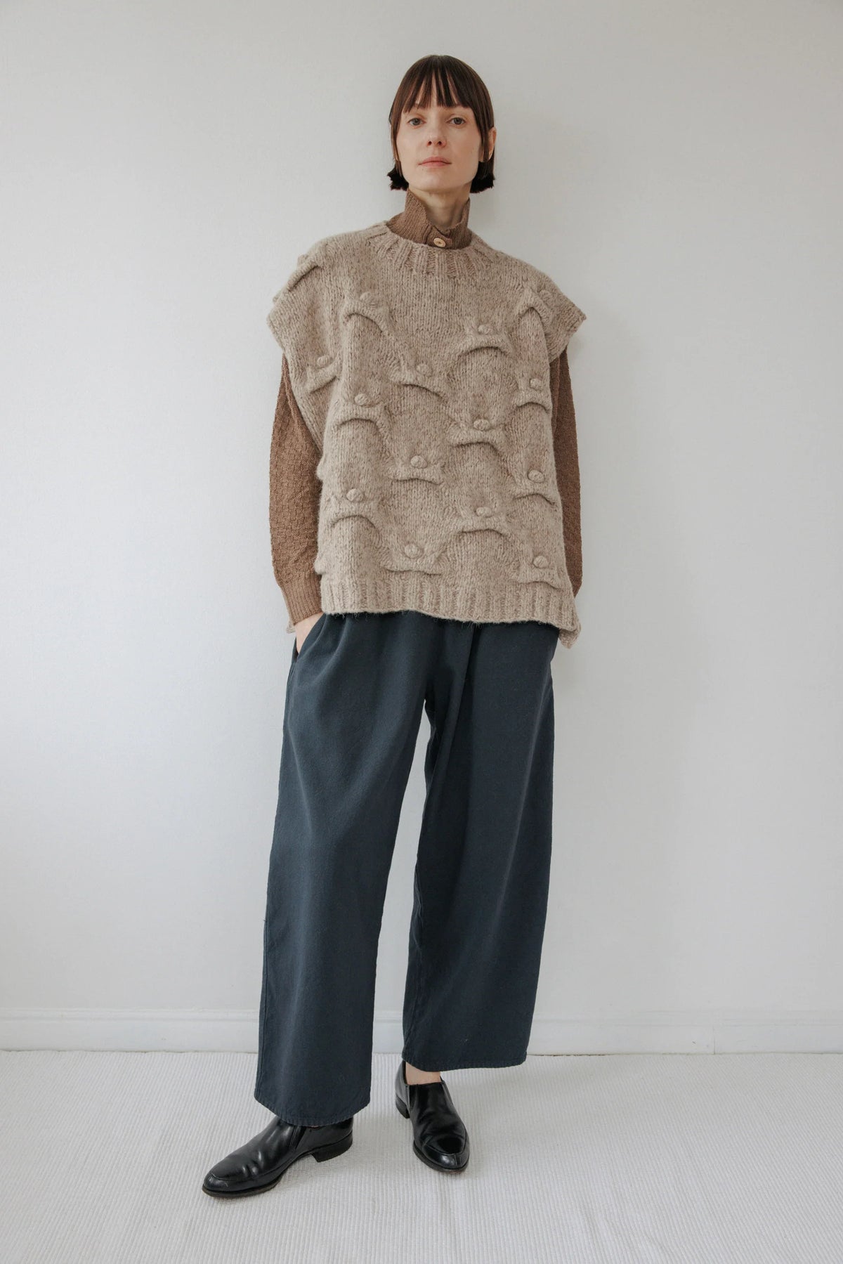 Handknit Vest | Driftwood