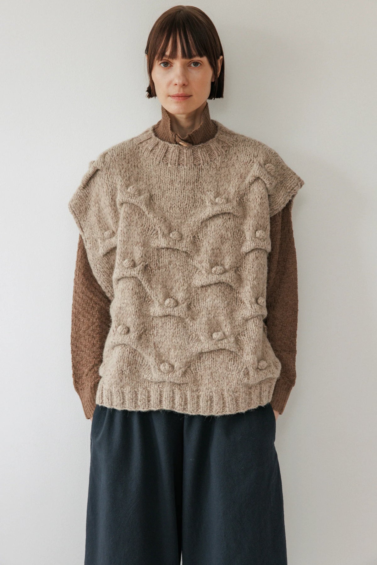 Handknit Vest | Driftwood