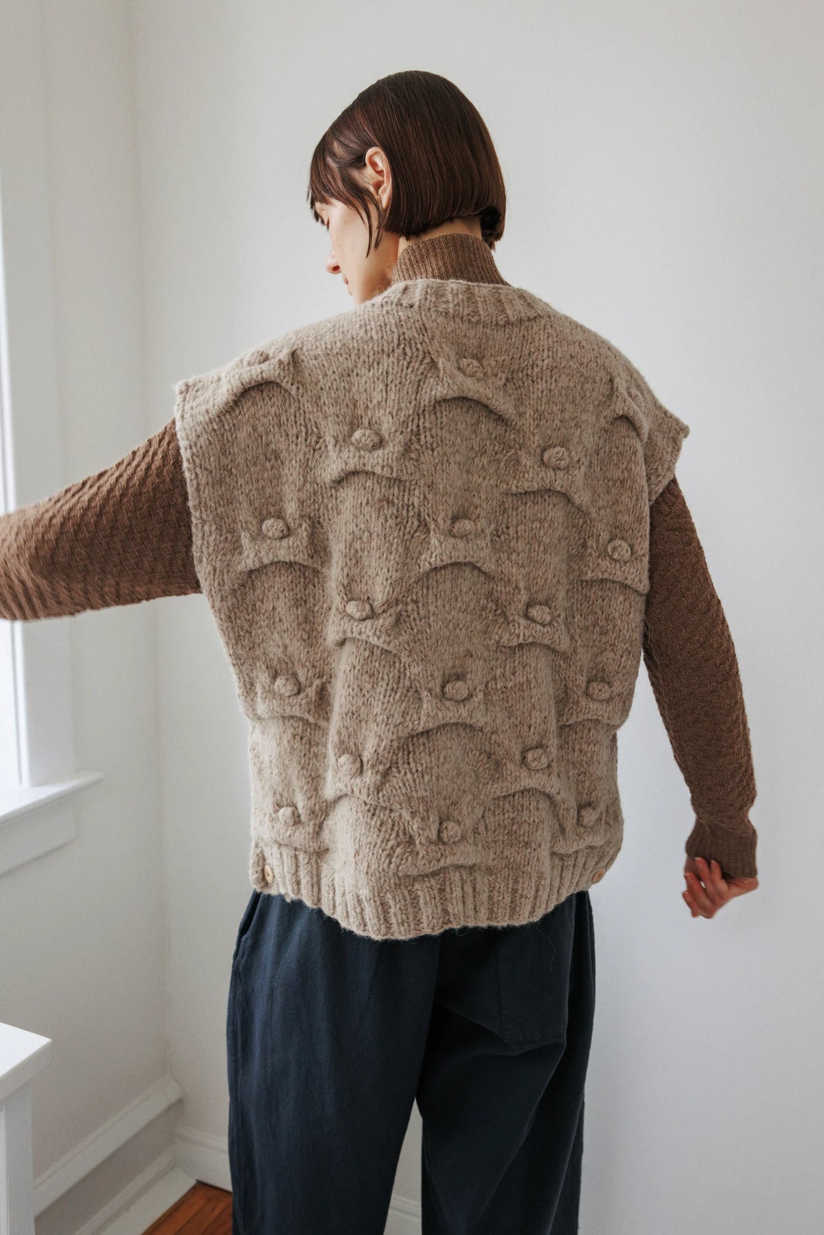 Handknit Vest | Driftwood