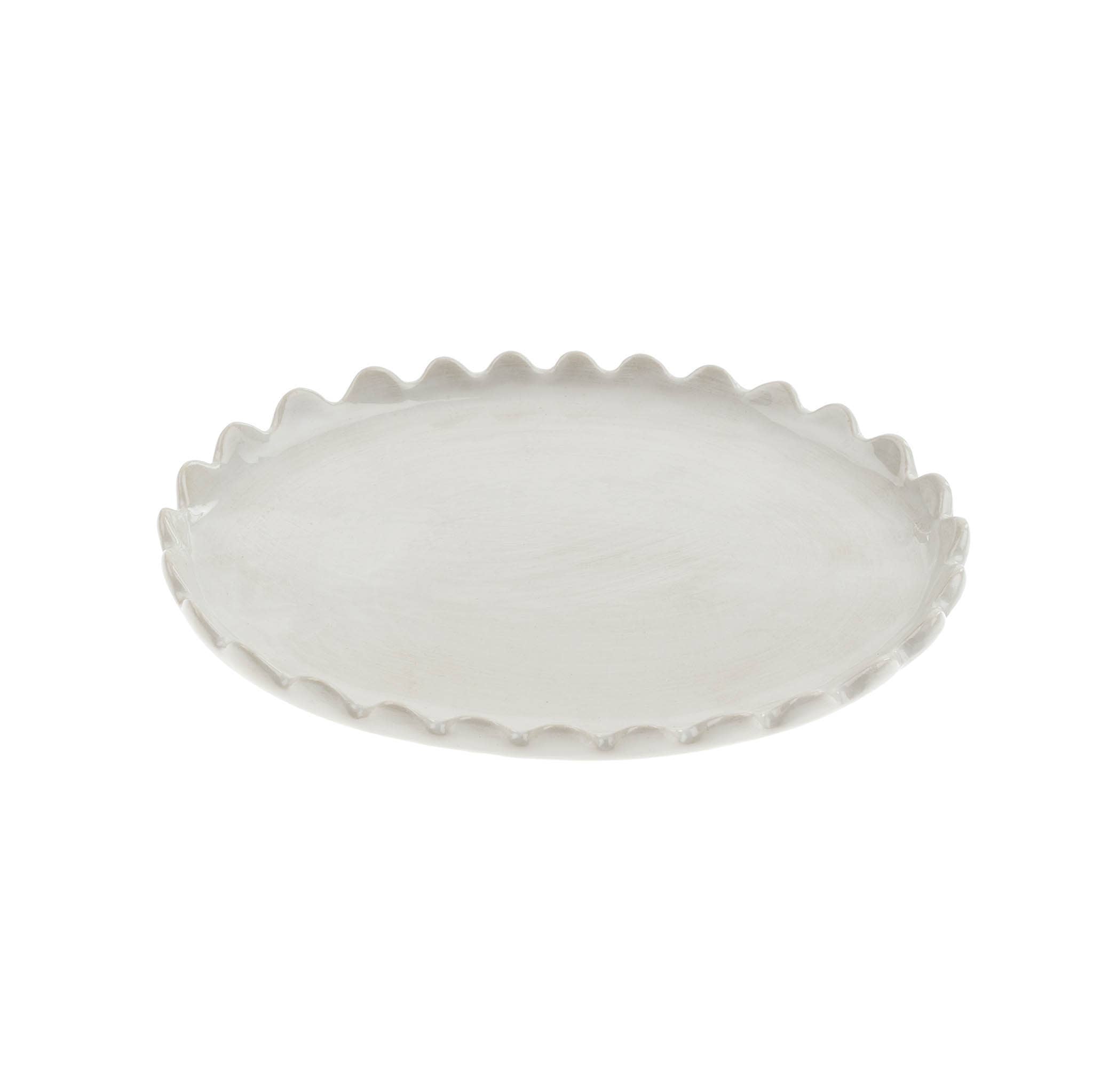 Scalloped Oval Plate S