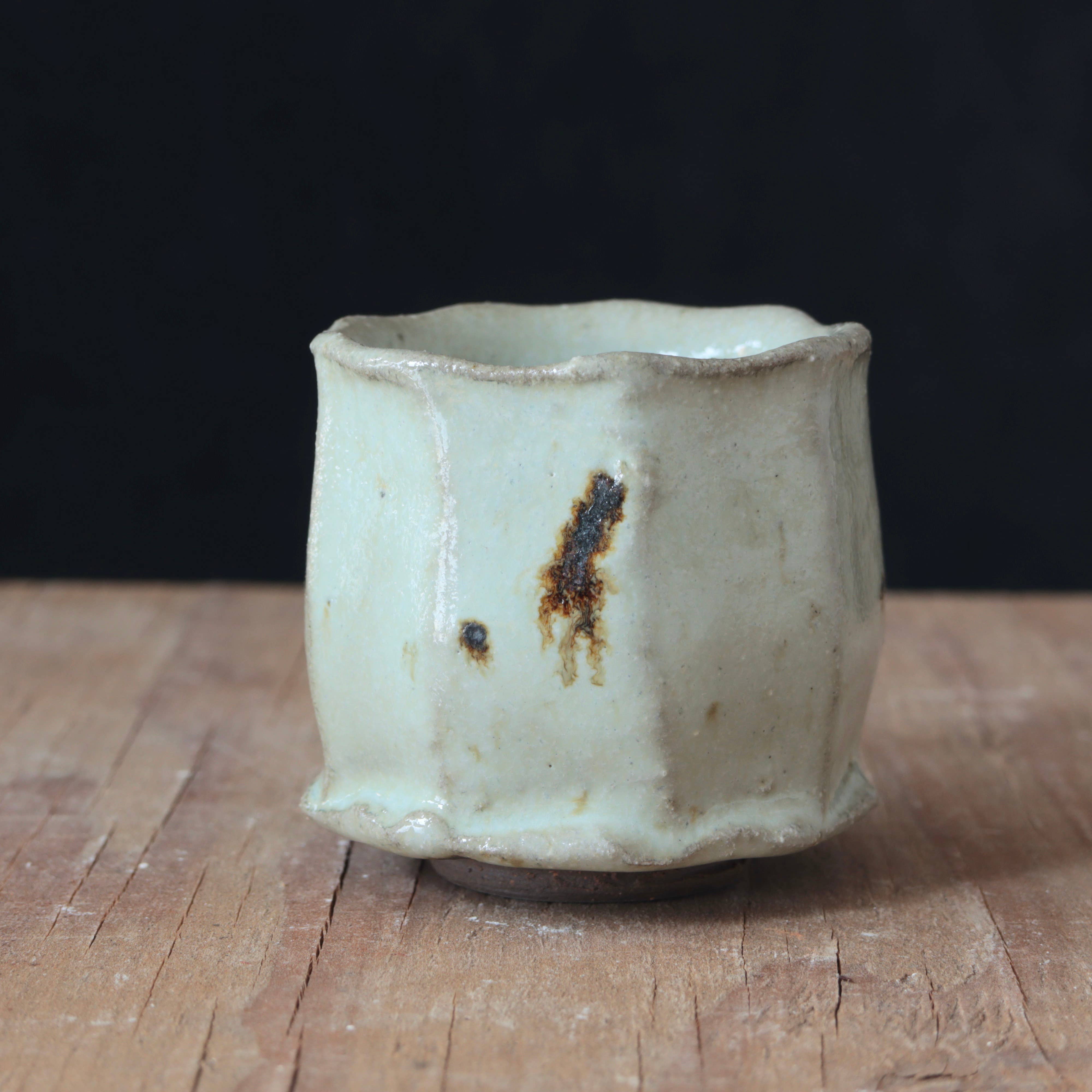 Wild Clay and Glaze Sake Cup Nuka White