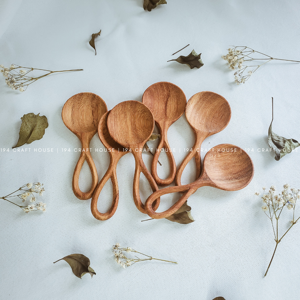 Handcarved Wooden Coffee Spoon
