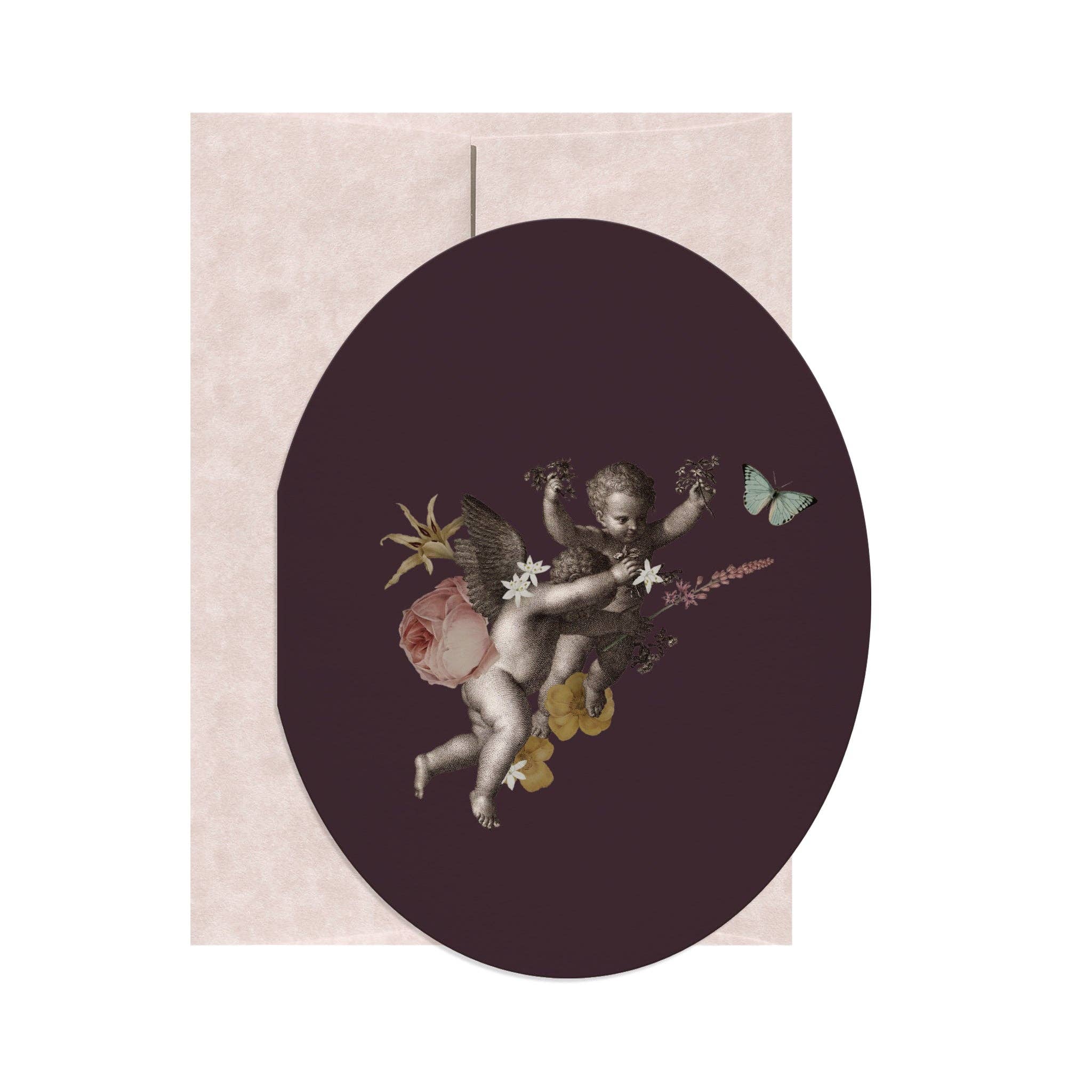 Cupid Oval Card