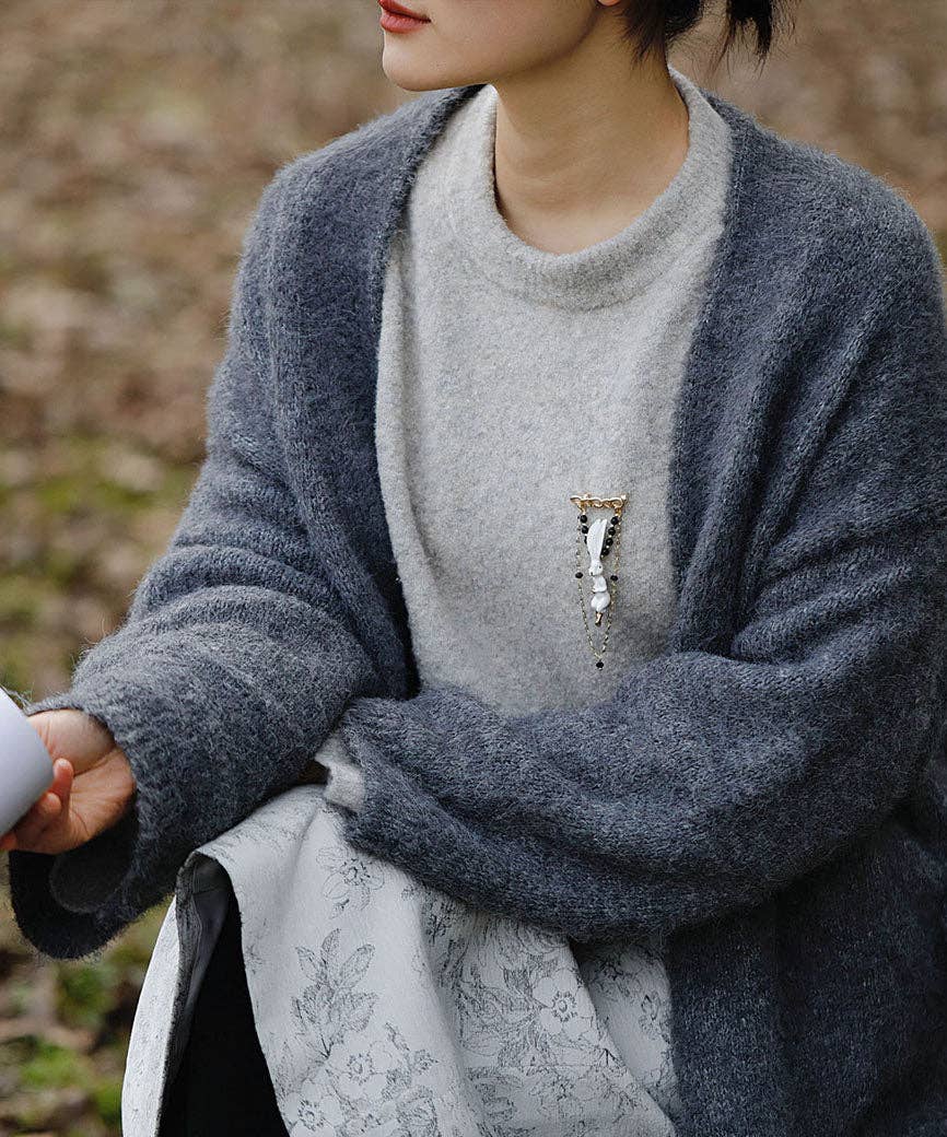 YIHE Ceramic Brooches "Rabbit"