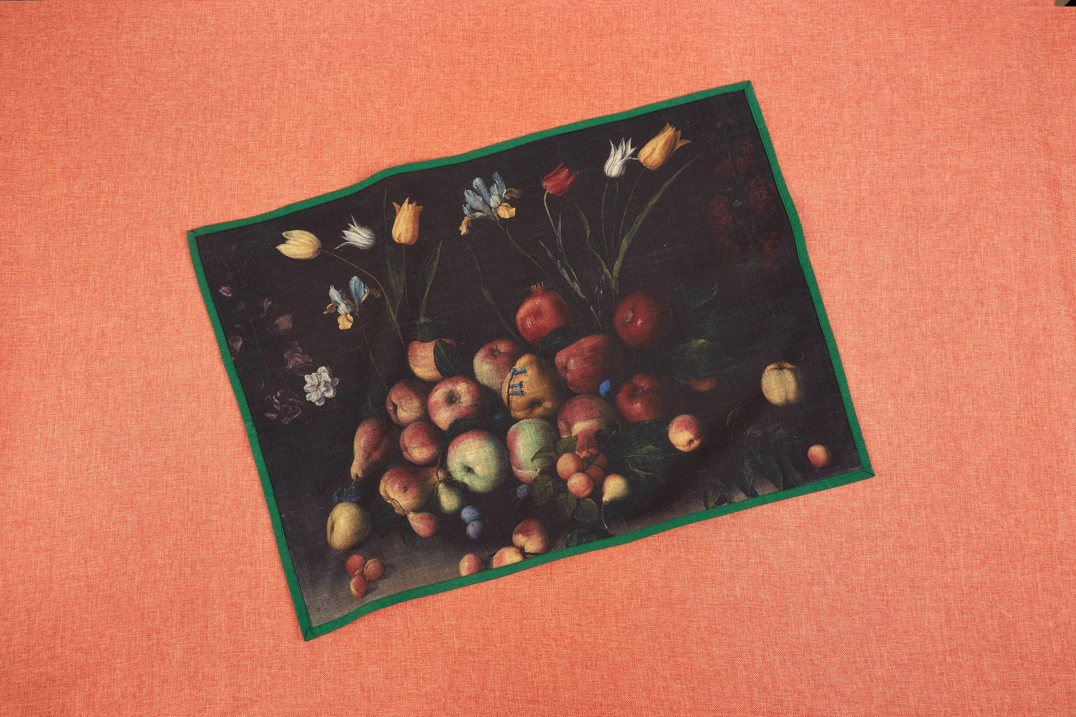 Fruits and Flowers Tea Towel