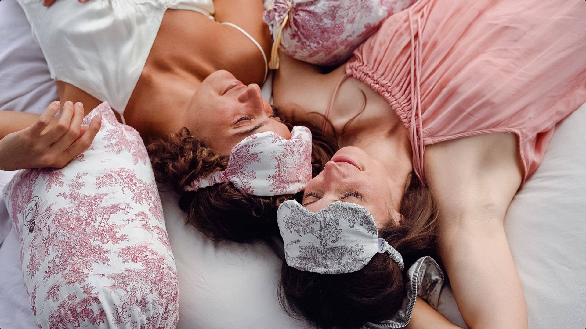 EYE MASK | Red Toile