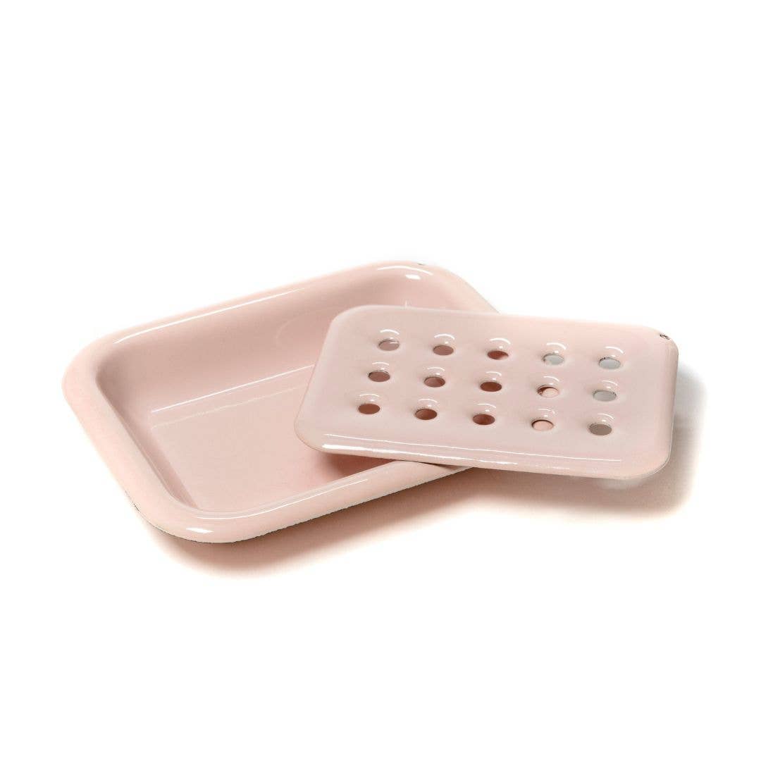 Enamel Soap Dish - Pink