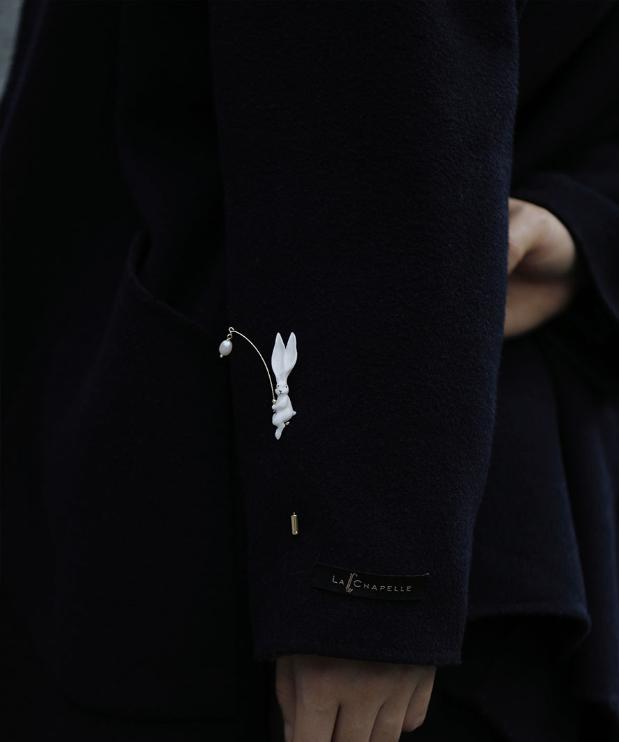 YIHE Ceramic Brooches "Rabbit"