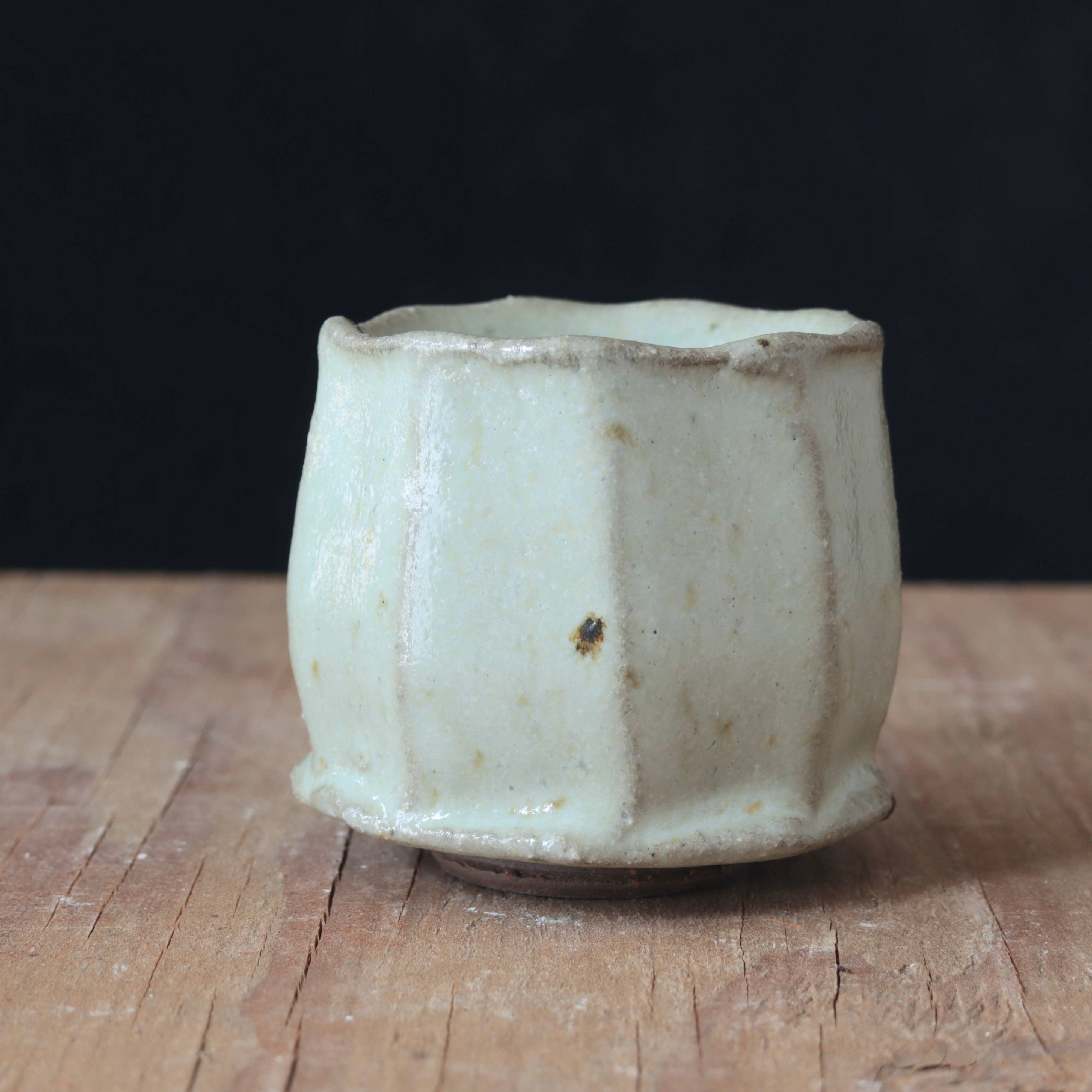 Wild Clay and Glaze Sake Cup Nuka White