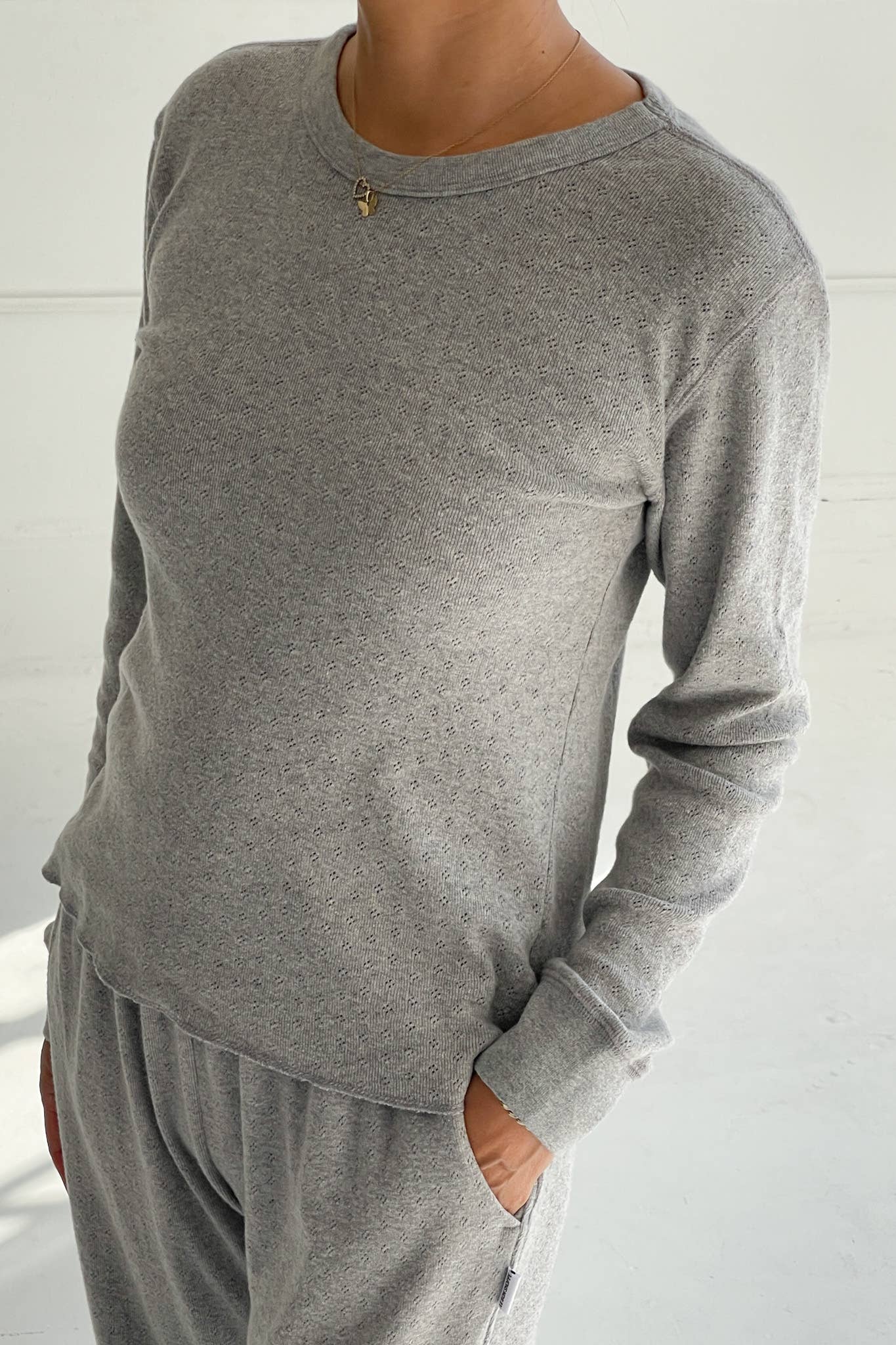 Pointelle Fundamental Tee