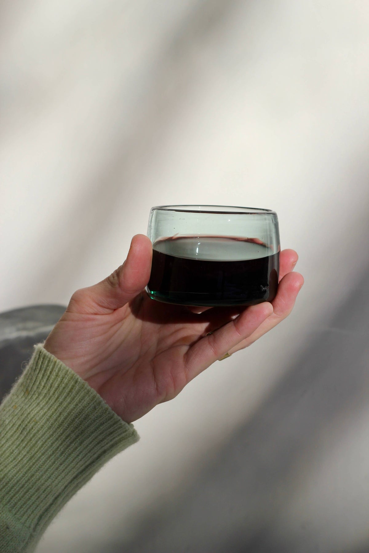 Short Tumbler - Handblown, Recycled Glass S/4