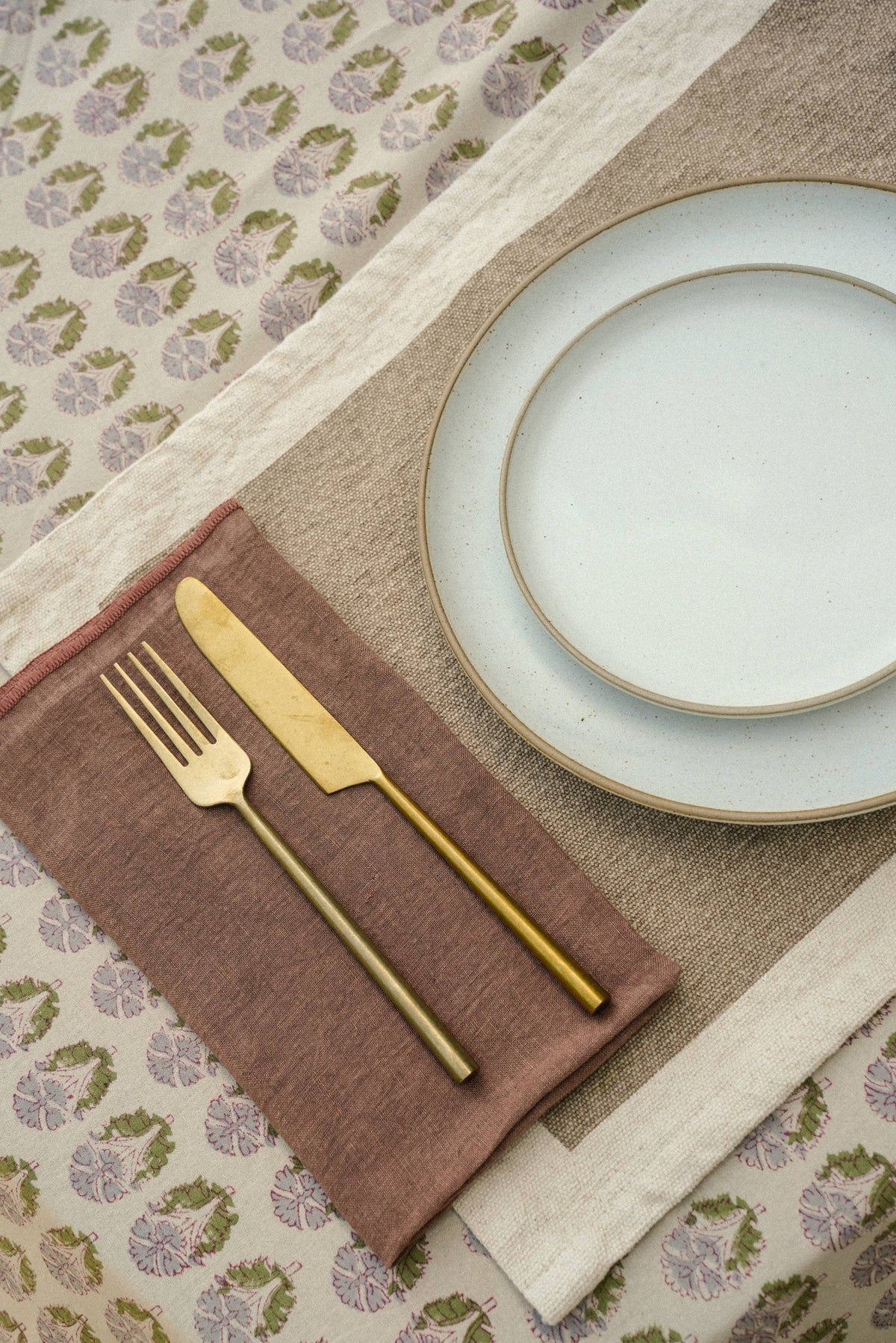 Nandini Block Print Tablecloth