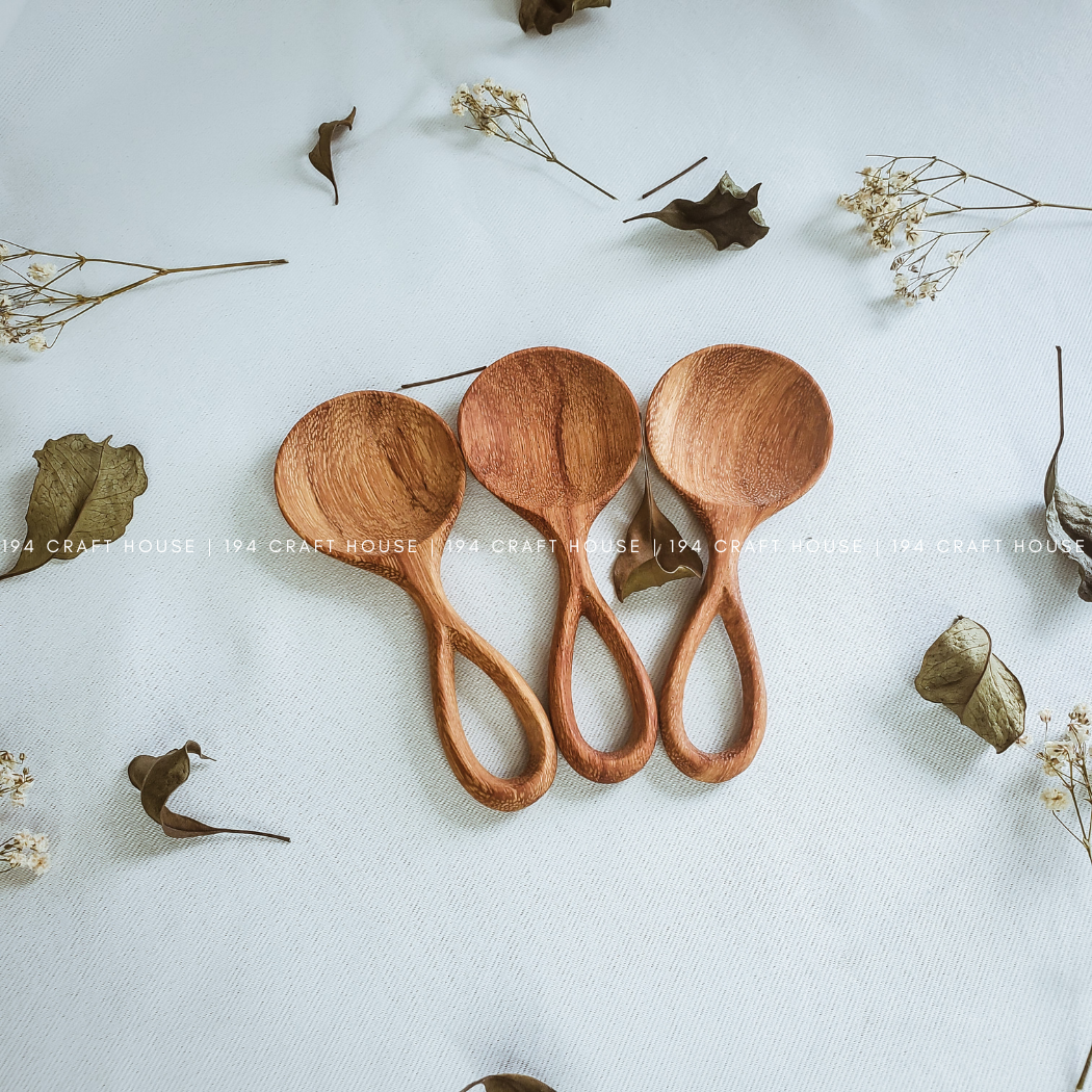 Handcarved Wooden Coffee Spoon
