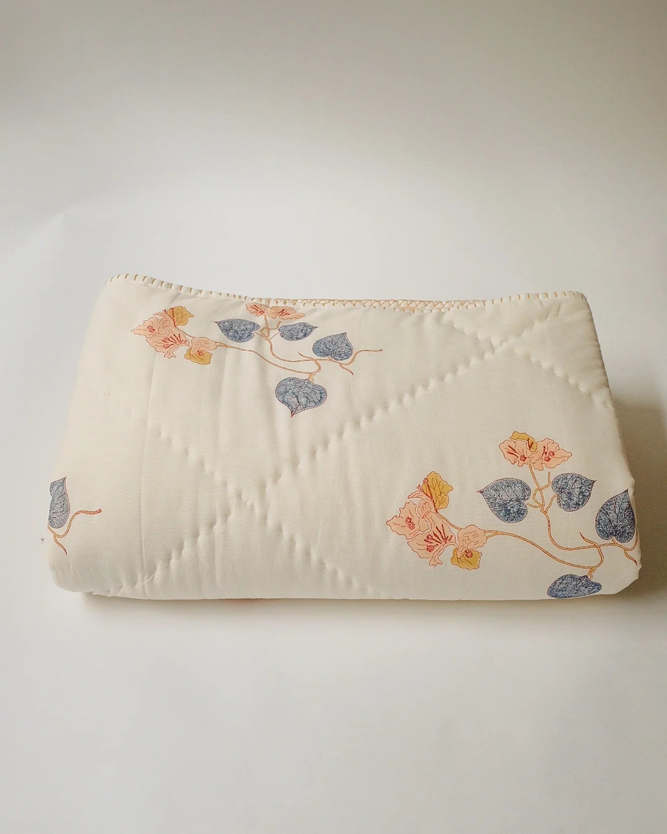 AKIRA - HAND BLOCK-PRINTED REVERSIBLE QUILT THROW