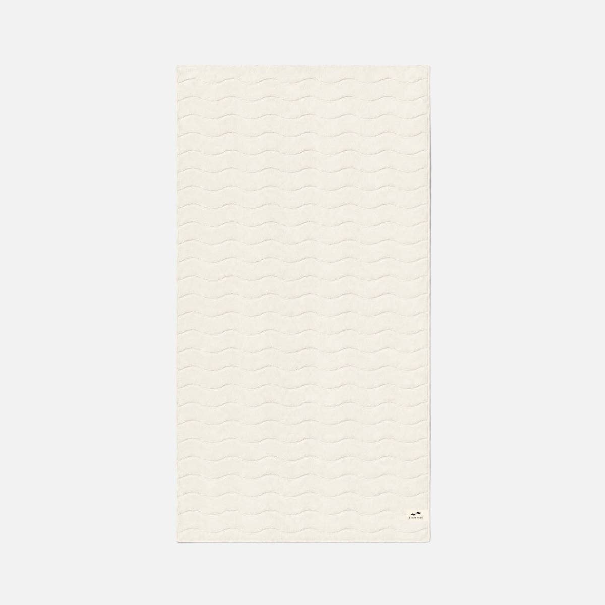 Slowtide Sculpted Bath Towel - Cream