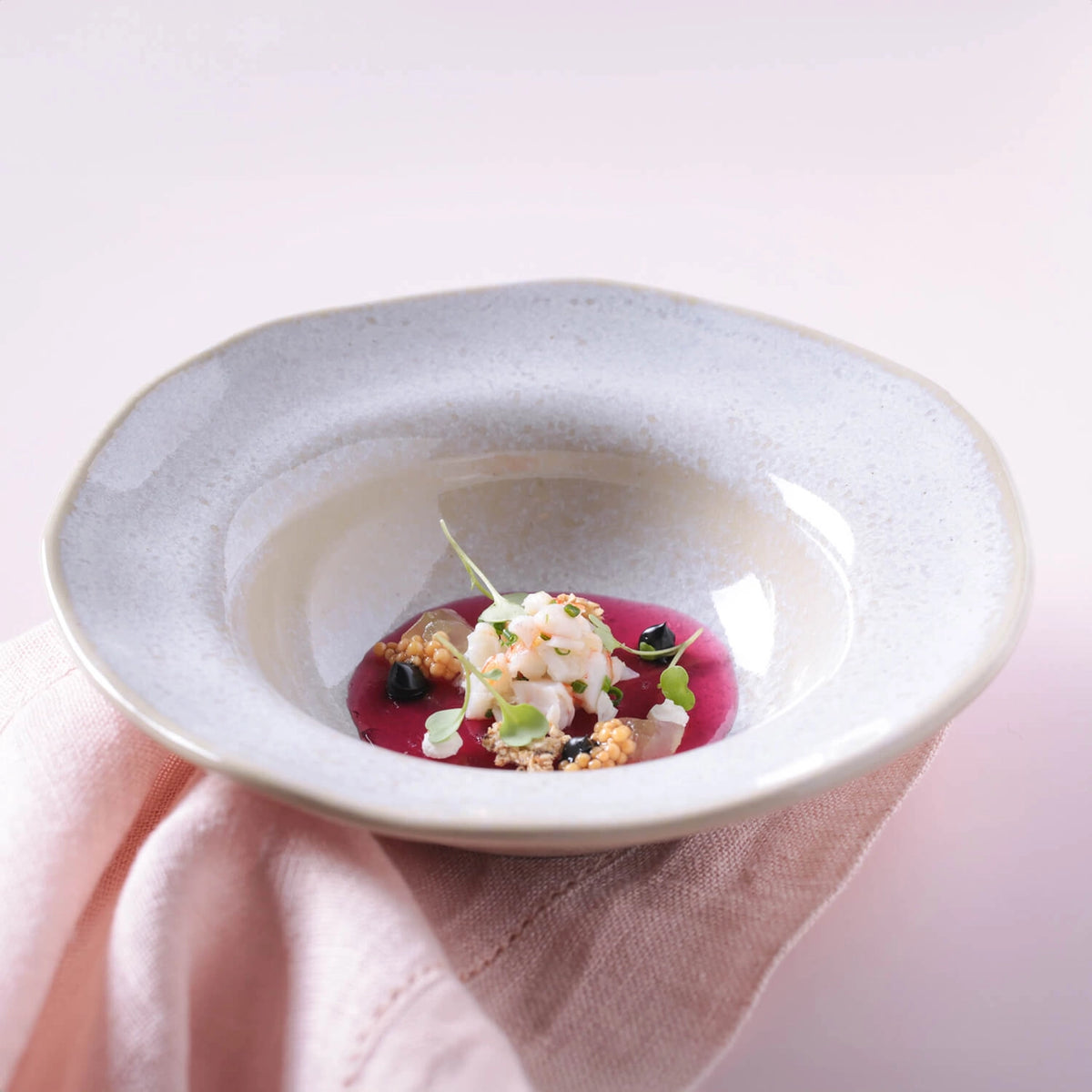 Deep Rim Dessert Plate 7.5”, Latte