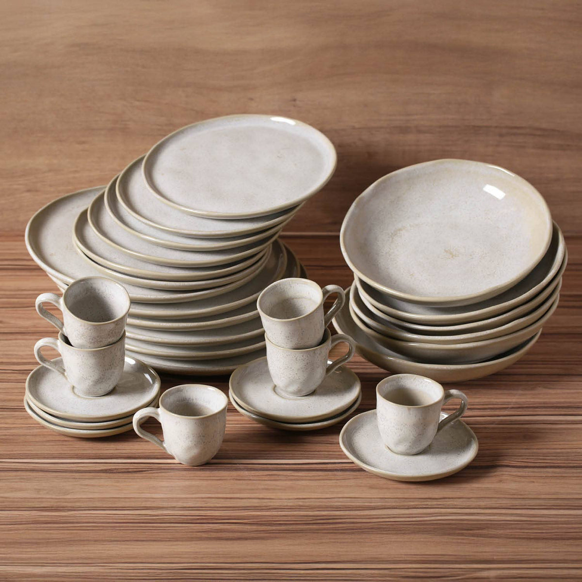 Salad Bowl 28 Oz Ceramic Home Decor, Latte